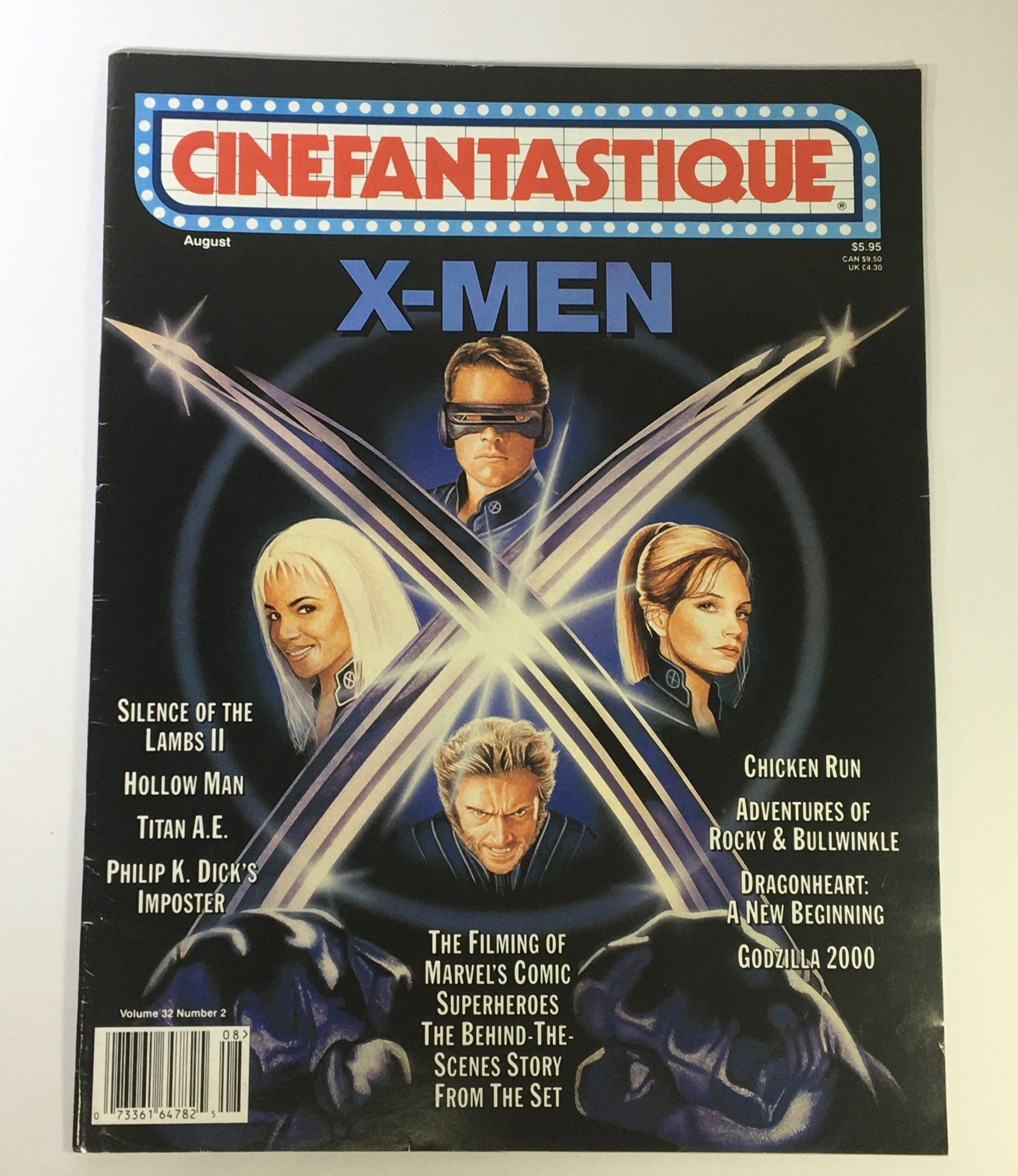 Cinefantastique August 2000 Vol 32 #2 - Hugh Jackman Halle Berry & Famke Janssen