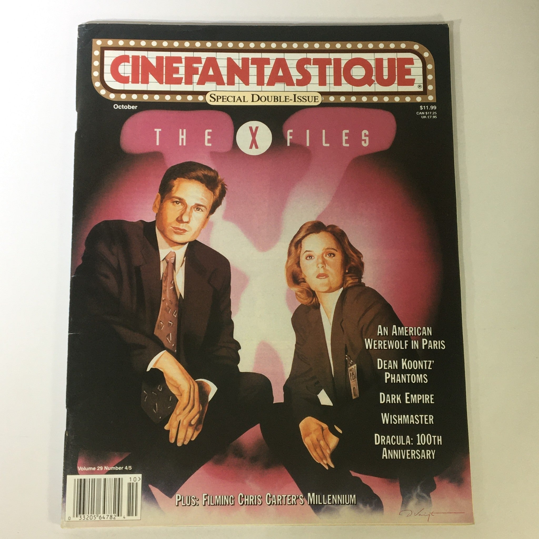 Cinefantastique October 1997 Vol 29 #4 #5 - David Duchovny and Gillian Anderson