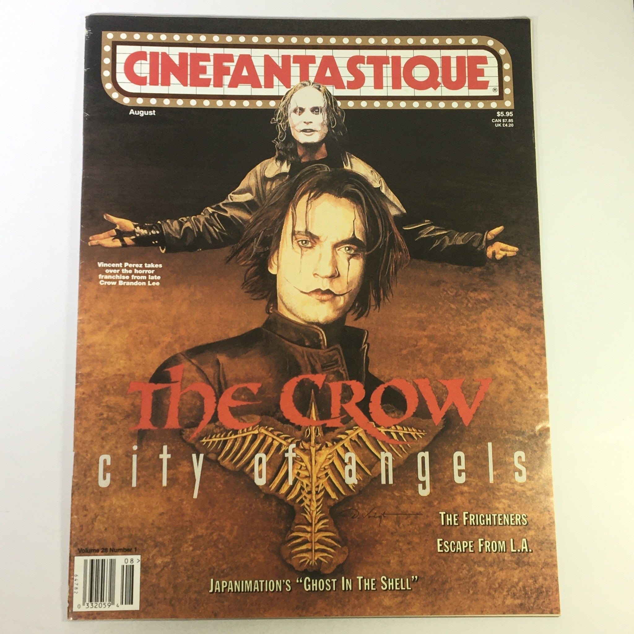 Cinefantastique August 1996 Vol 28 #1 - Vincent Perez and Crow Brandon Lee