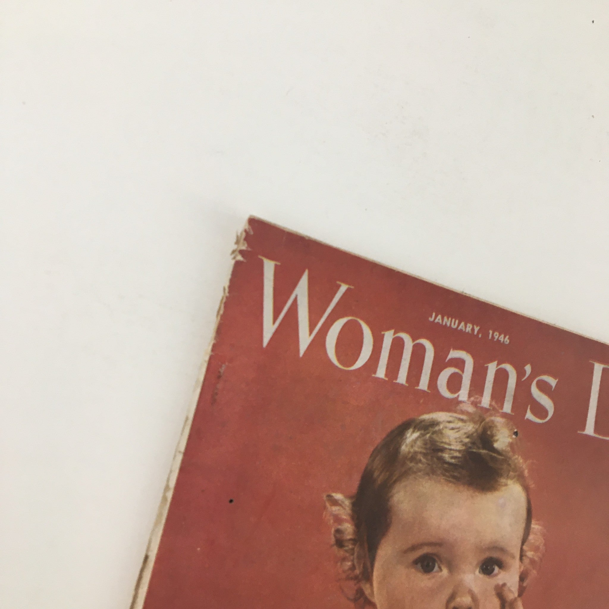 Woman's Day Magazine January 1946 Wedging Cut Block of Clay Feature No Label