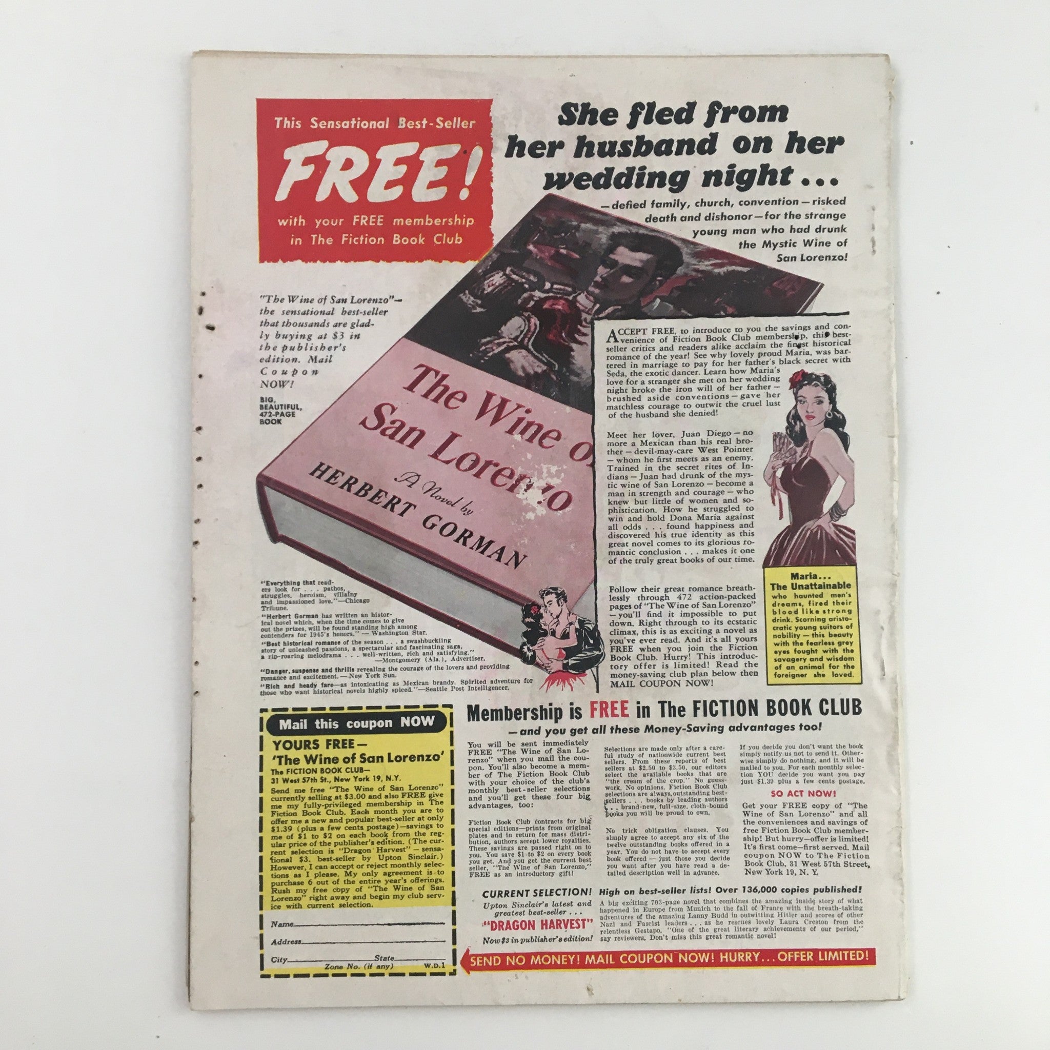 Woman's Day Magazine January 1946 Wedging Cut Block of Clay Feature No Label