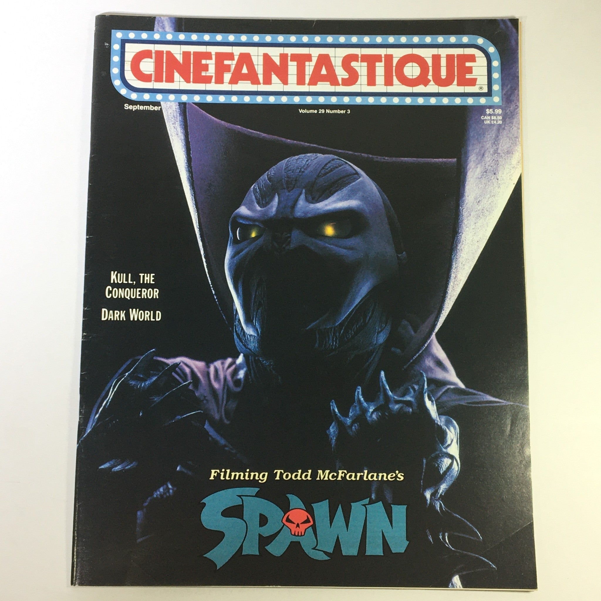 Cinefantastique September 1997 Vol 29 #3 - Filming Todd McFarlane's Spawn