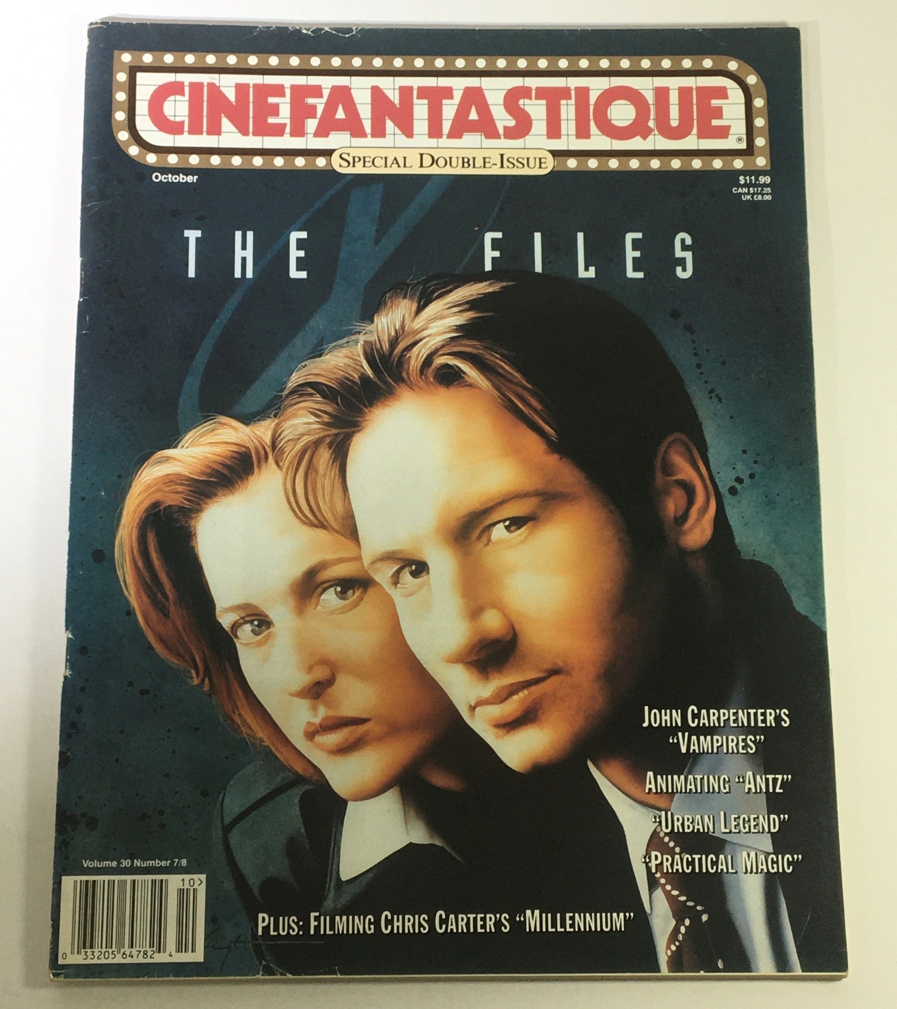 Cinefantastique October 1998 Vol 30 #7 #8 - X-Files' Gillian Anderson & David D.