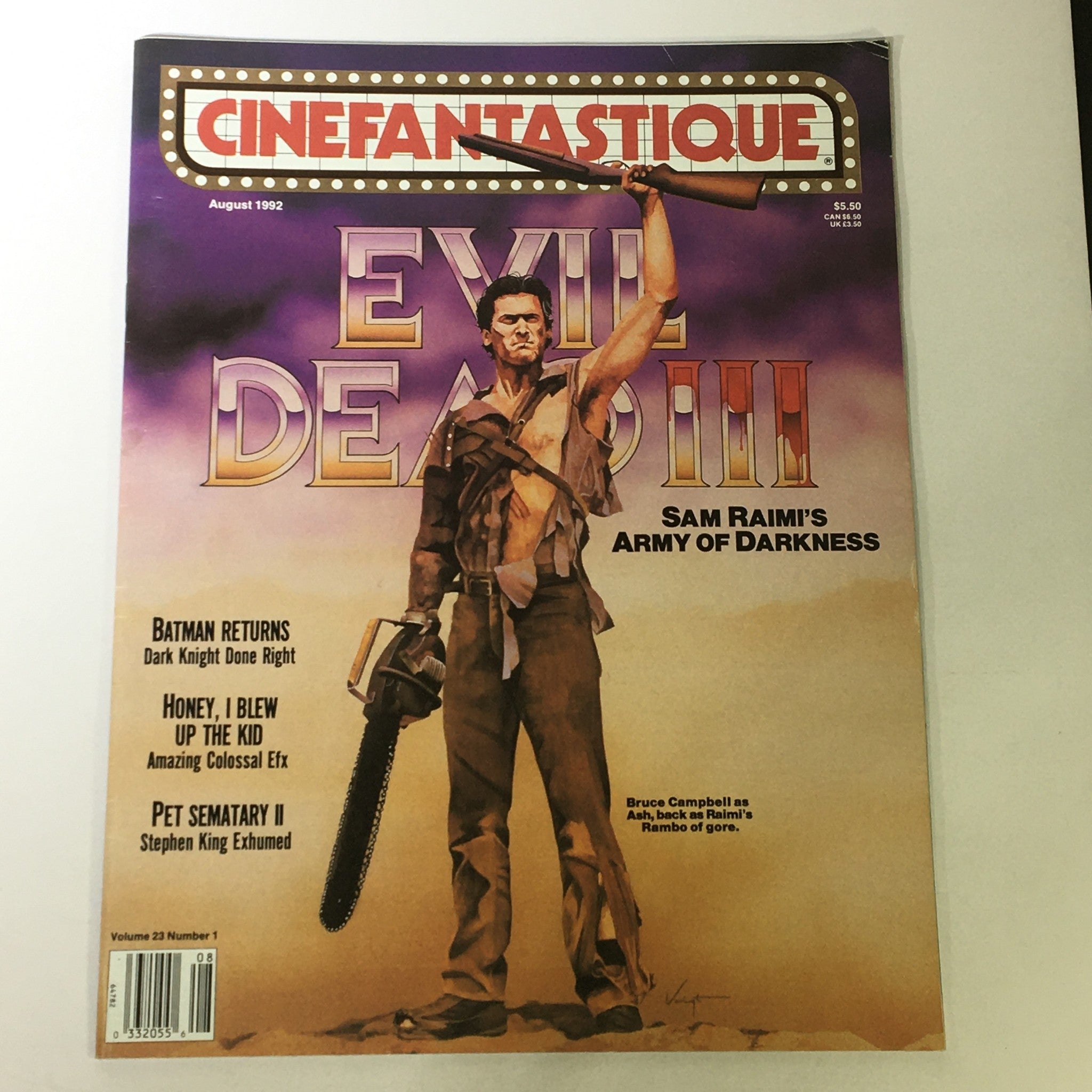 Cinefantastique August 1992 Vol 23 #1 - Bruce Campbell as Ash & Sam Raimi's Army