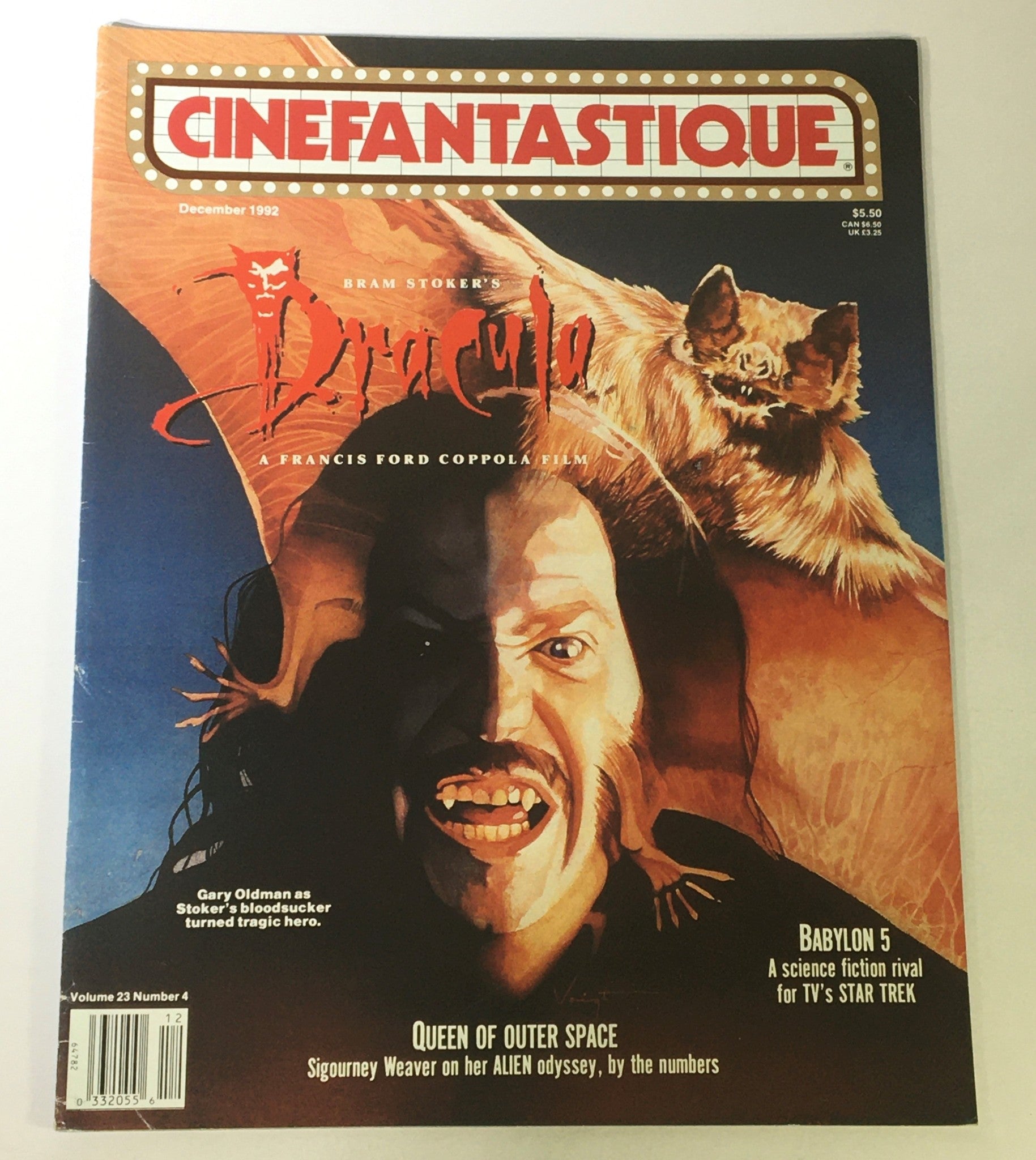 Cinefantastique December 1992 Vol 23 #4 - Garry Oldman as Stoker's Bloodsucker