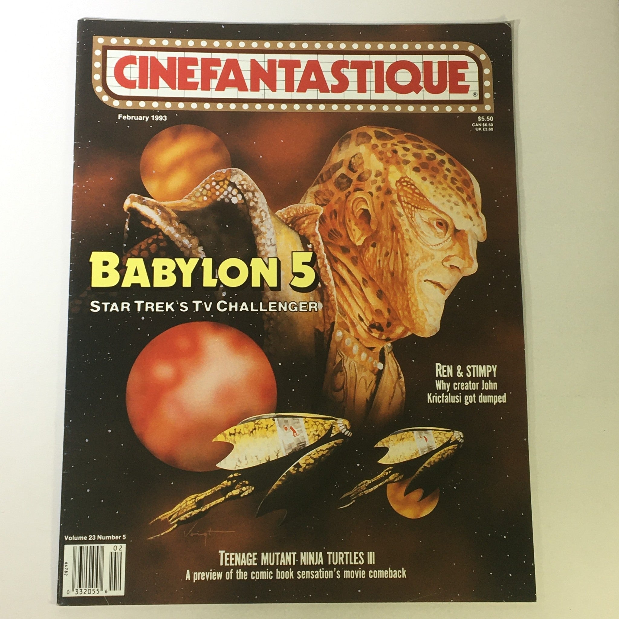 Cinefantastique February 1993 Vol 23 #5 - John Kricfalusi's Ren & Stimpy