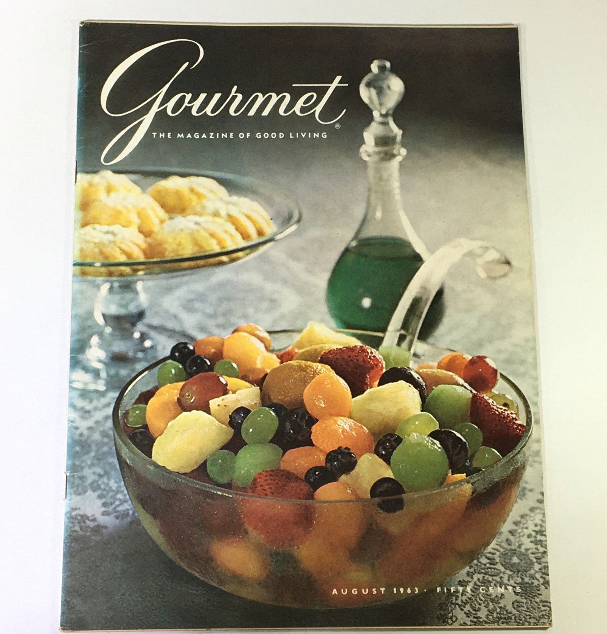 VTG Gourmet The Magazine of Good Living August 1963 - Native Corn / Newsstand