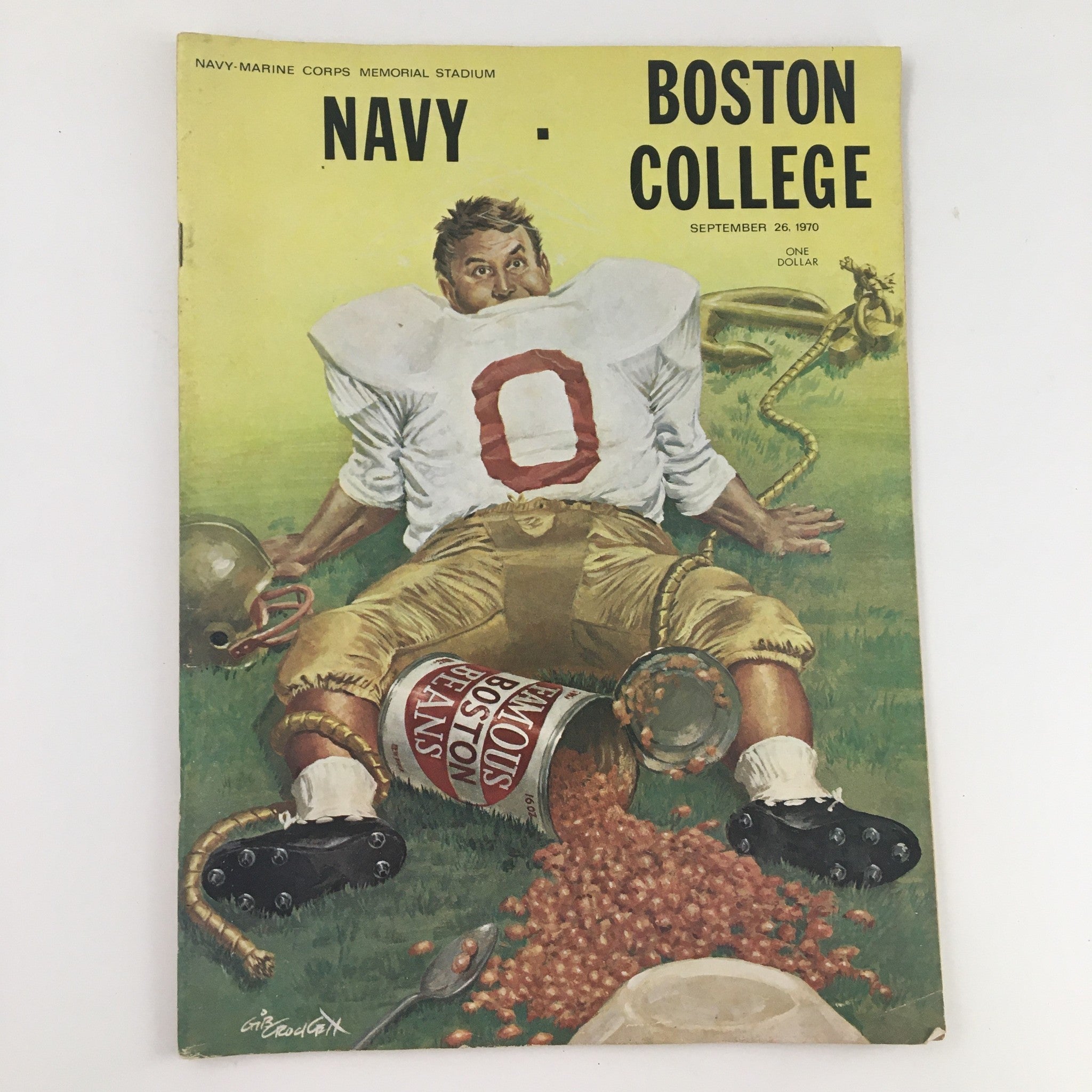 1970 Navy-Marine Corps Stadium Boston College Official Program