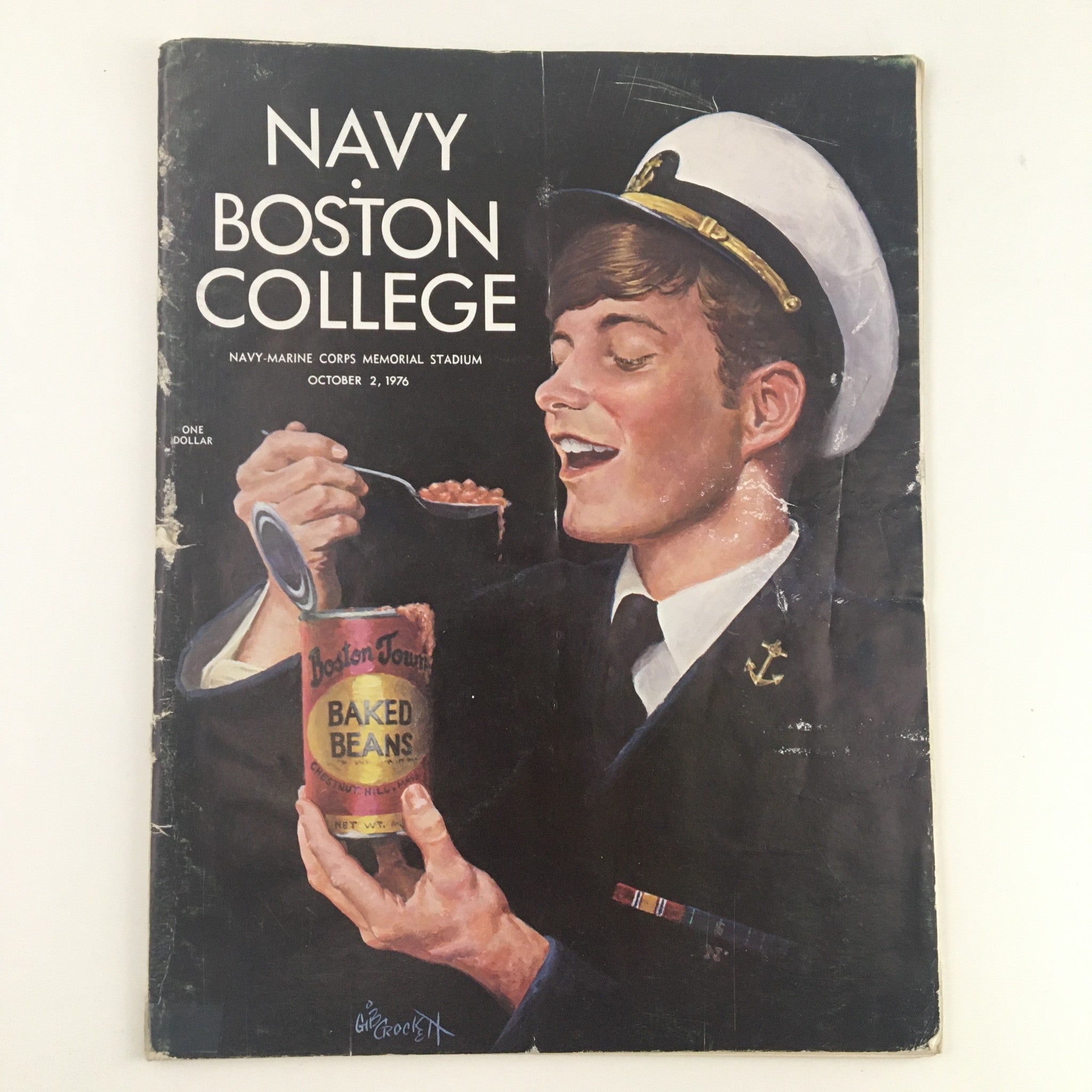 1976 Navy Boston College Navy-Marine Corps Memorial Stadium Program