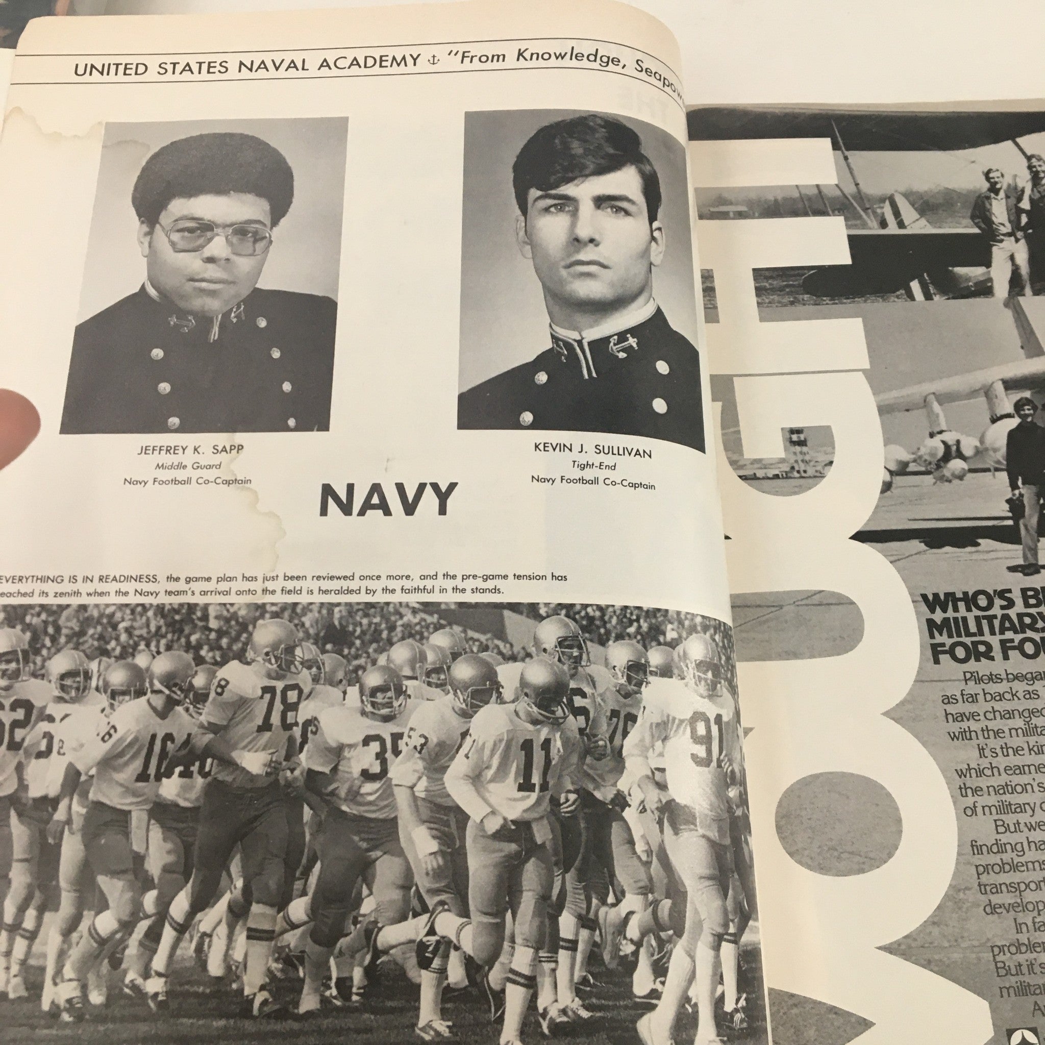 1976 Navy Boston College Navy-Marine Corps Memorial Stadium Program