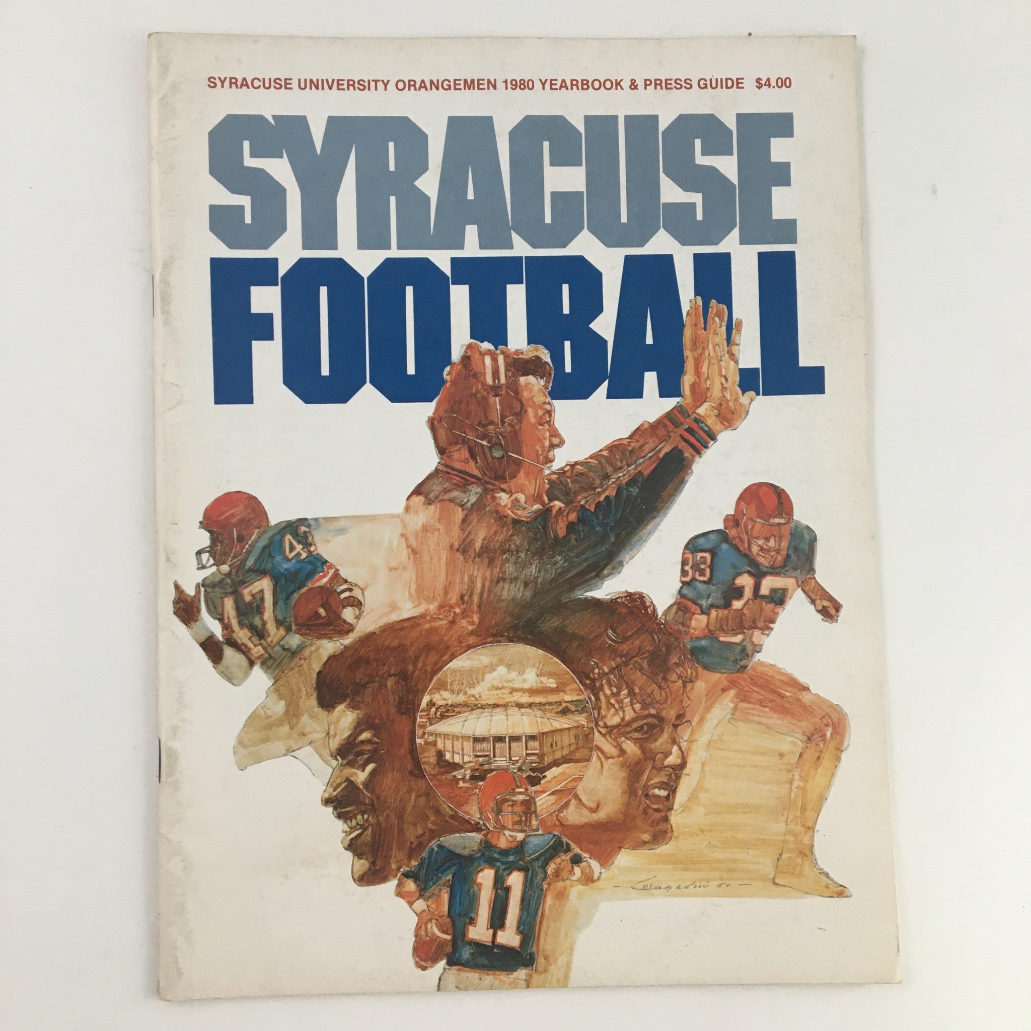 1980 Syracuse University Orangemen Yearbook & Press Guide Football Program