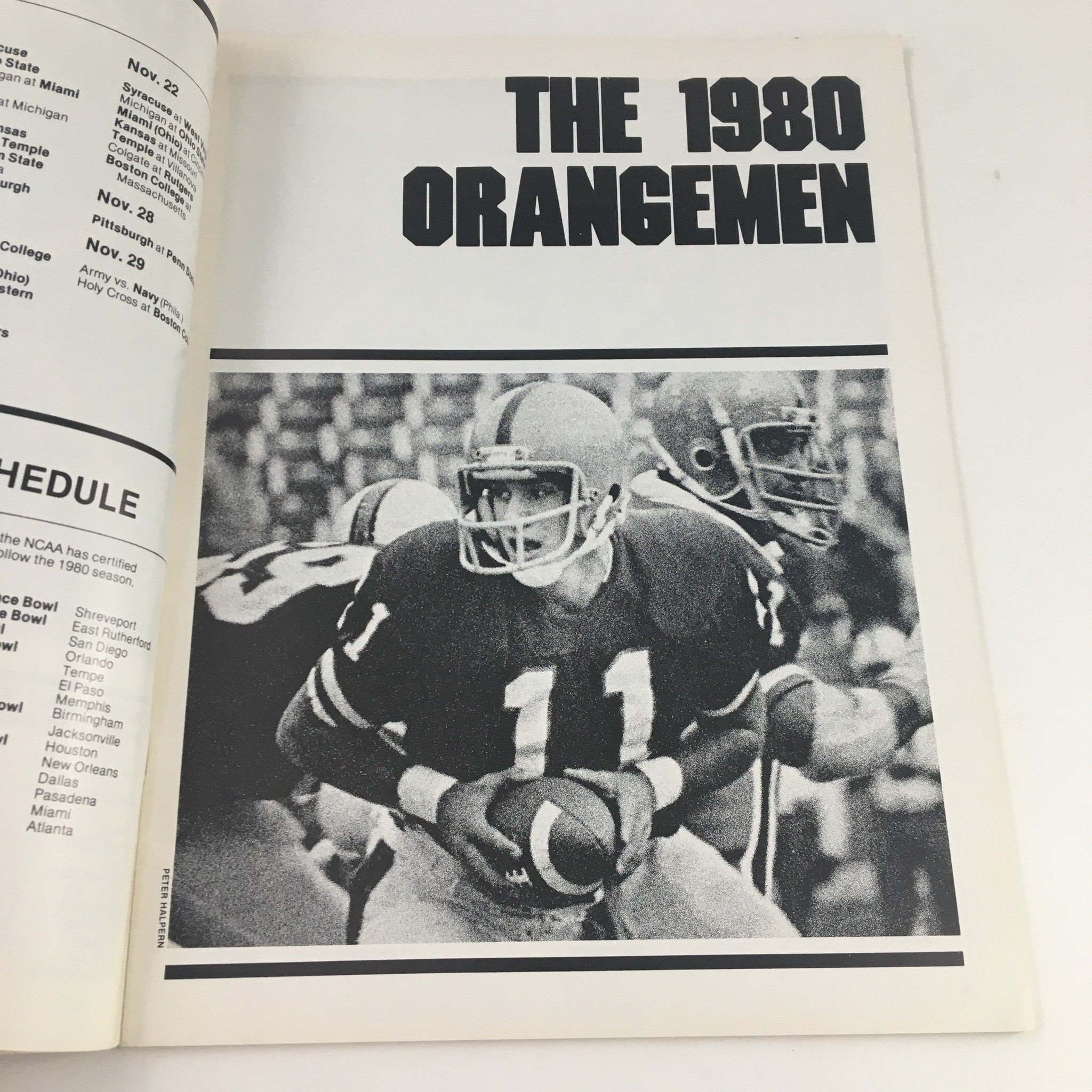 1980 Syracuse University Orangemen Yearbook & Press Guide Football Program