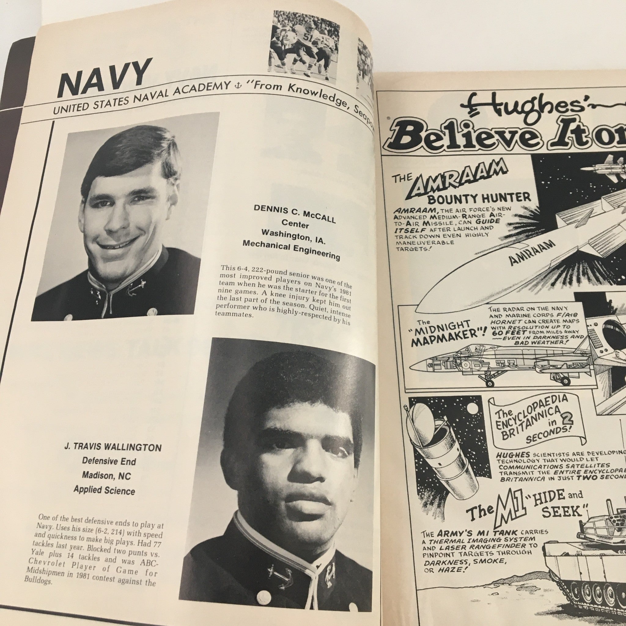 1982 Navy-Marine Corps Memorial Stadium Official Program