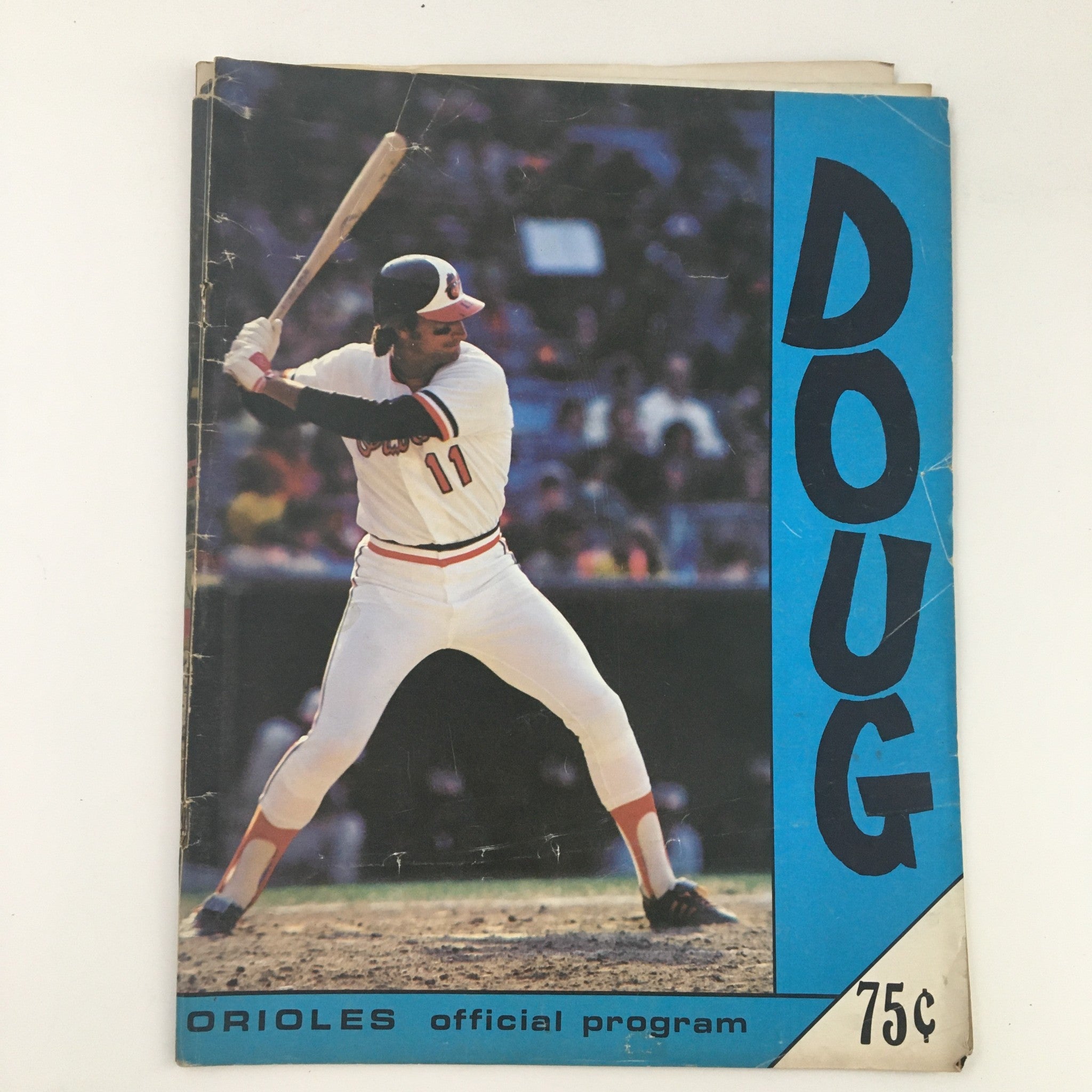 1979 Doug DeCinces Orioles Official Baseball Program