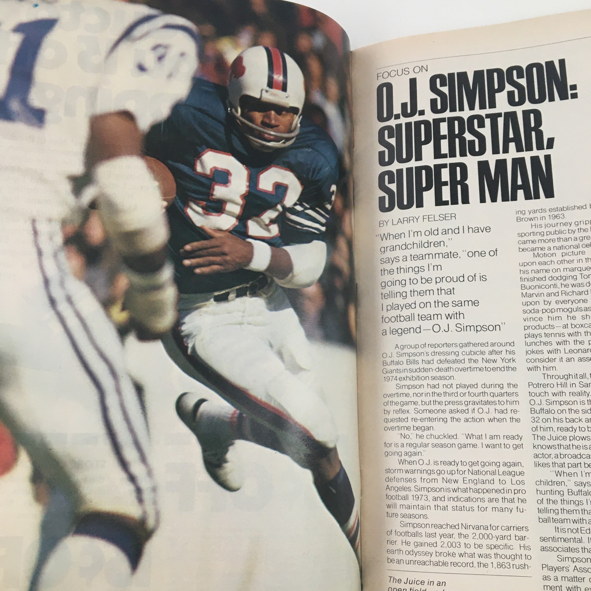 Weekend Kickoff Magazine Vol 1 #1 October Bills Talk About O.J. Simpson No Label