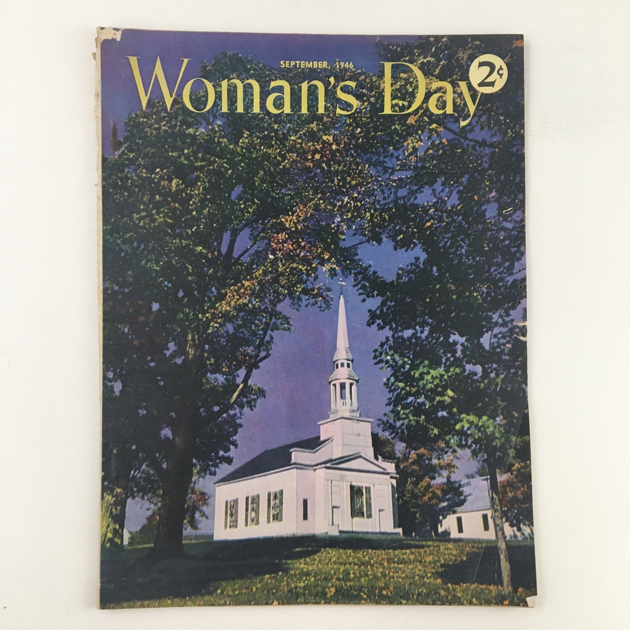 Woman's Day Magazine September 1946 Mid Century Victorian House No Label