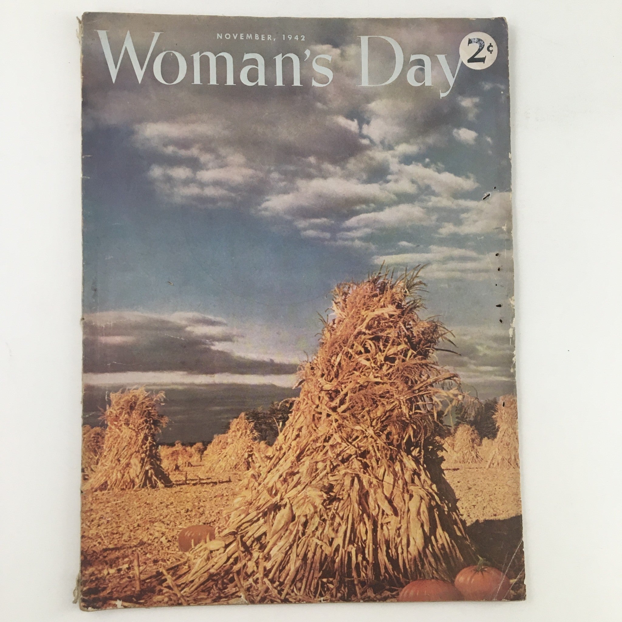 Woman's Day Magazine November 1942 The Harvest Time of Pumpkins No Label