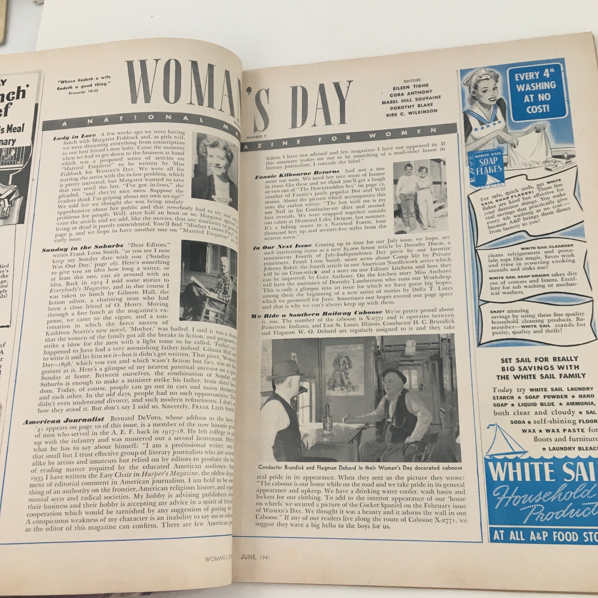 Woman's Day Magazine June 1941 Margaret Fishback is a Lady in Love No Label