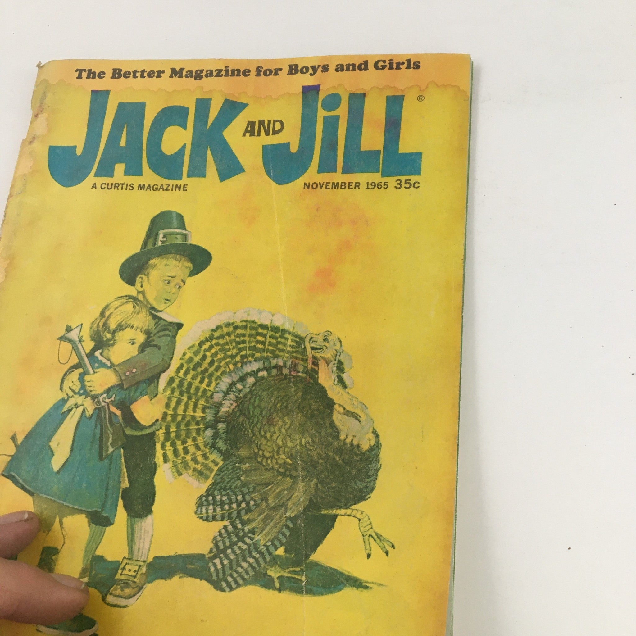 Jack and Jill Magazine November 1965 Thanksgiving Dinner in Storyland No Label