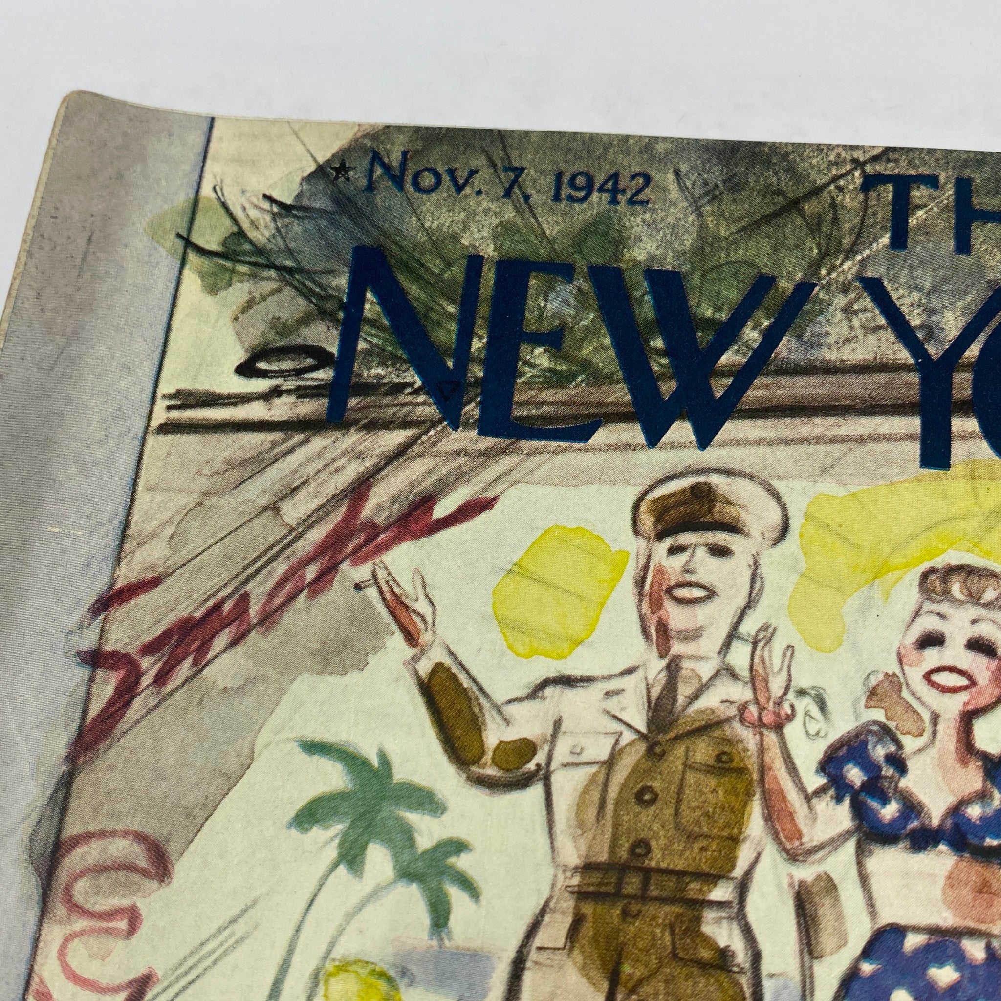 The New Yorker Complete Magazine November 7, 1942 Leonard Dove Cover VG