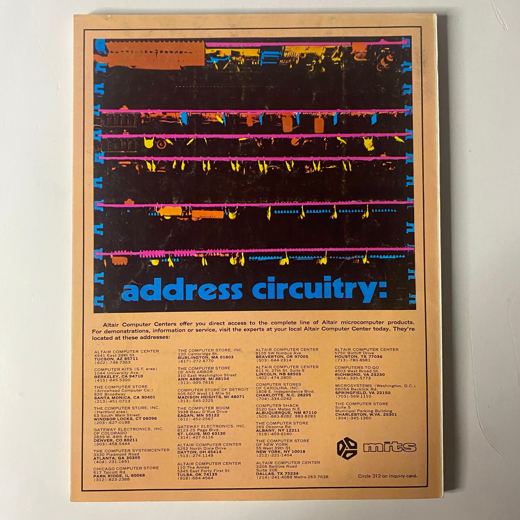Back cover of Byte Magazine, September 1977, Vol. 2, No. 9, showcasing Altar Computer Centers' advertisements and microcomputer product access information.
