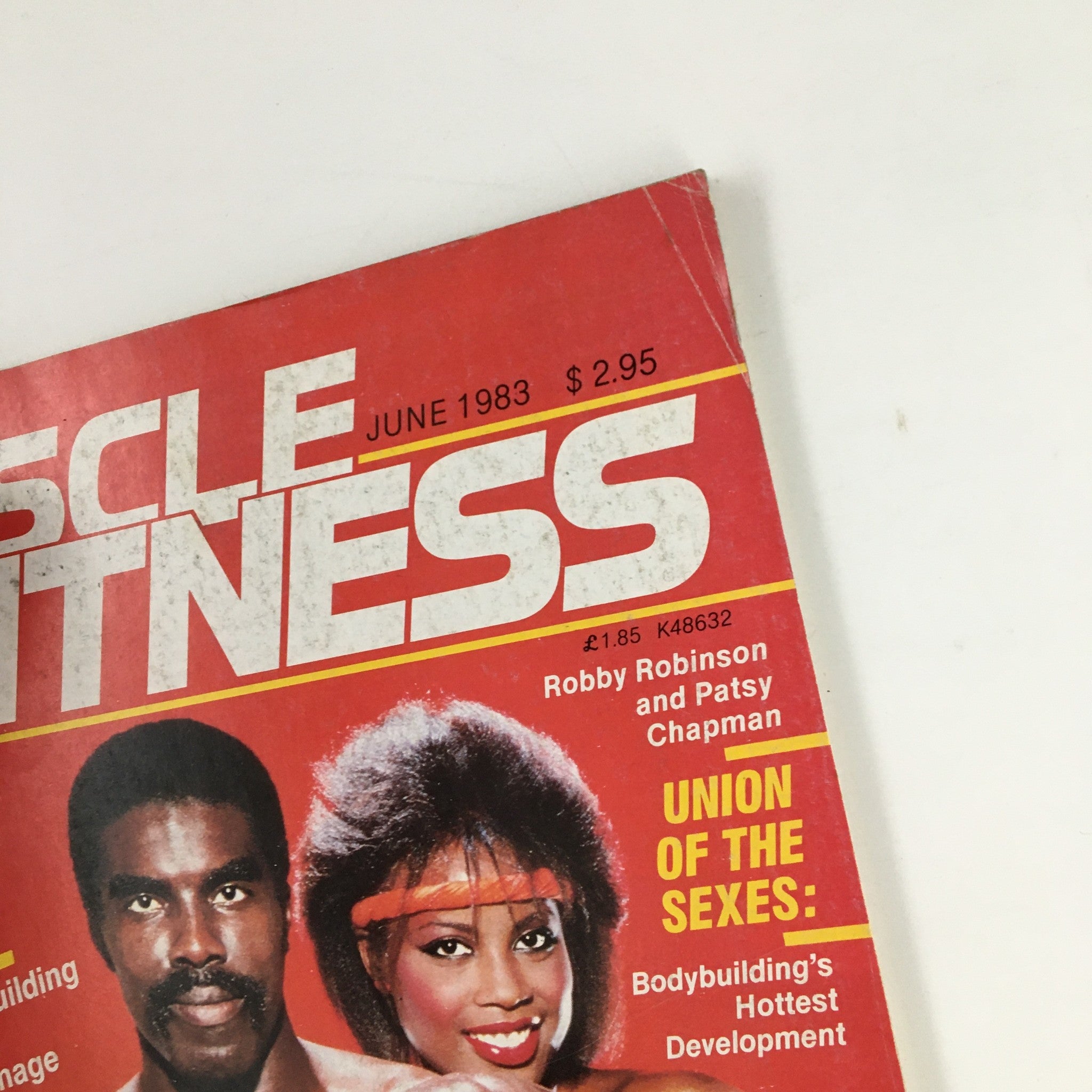 Cover of Muscle & Fitness Magazine June 1983 featuring Robby Robinson and Patsy Chapman, showcasing vintage fitness culture and bodybuilding trends from the 1980s.