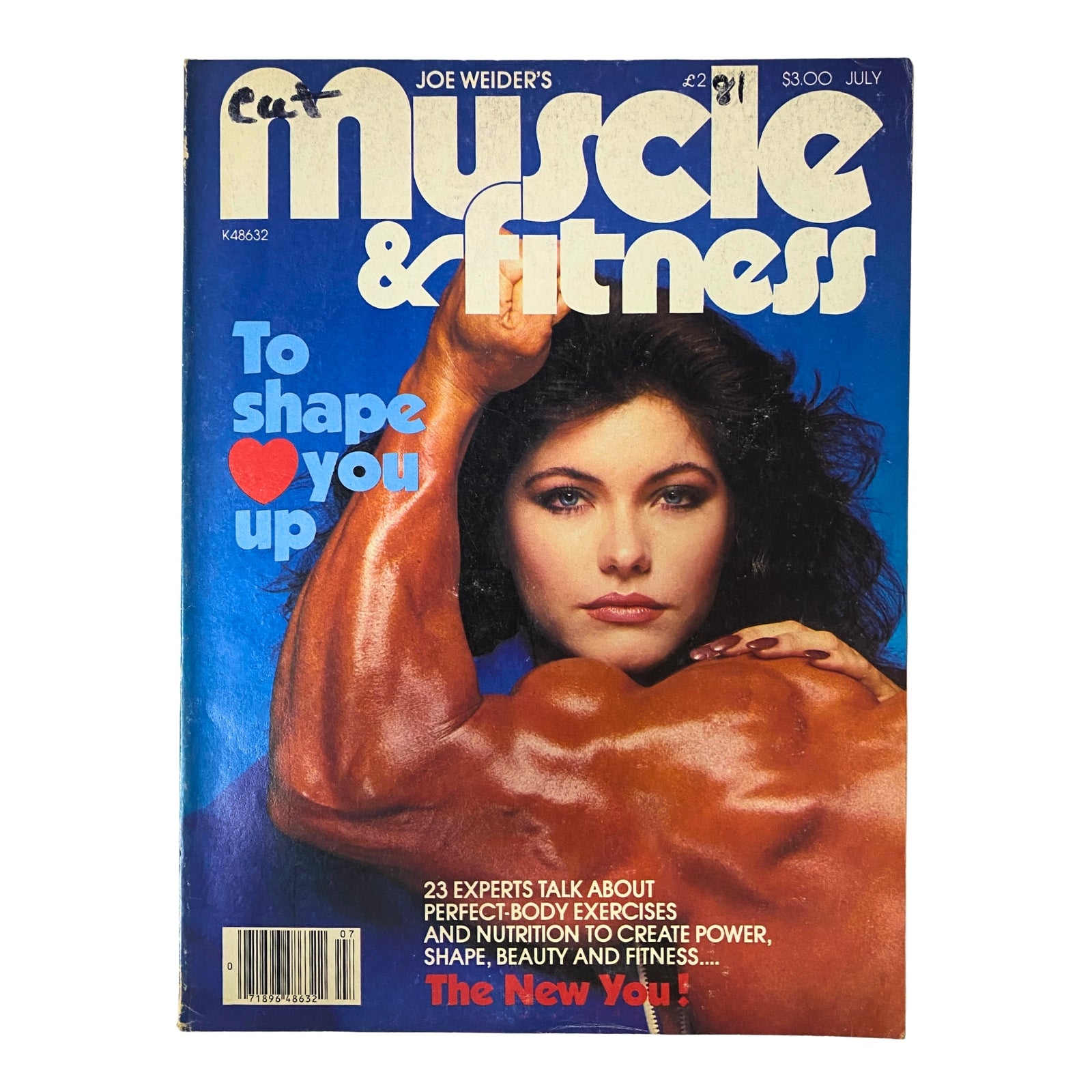 Cover of Muscle & Fitness Magazine July 1981 featuring Ingrid Andersen, showcasing bodybuilding tips and fitness advice.