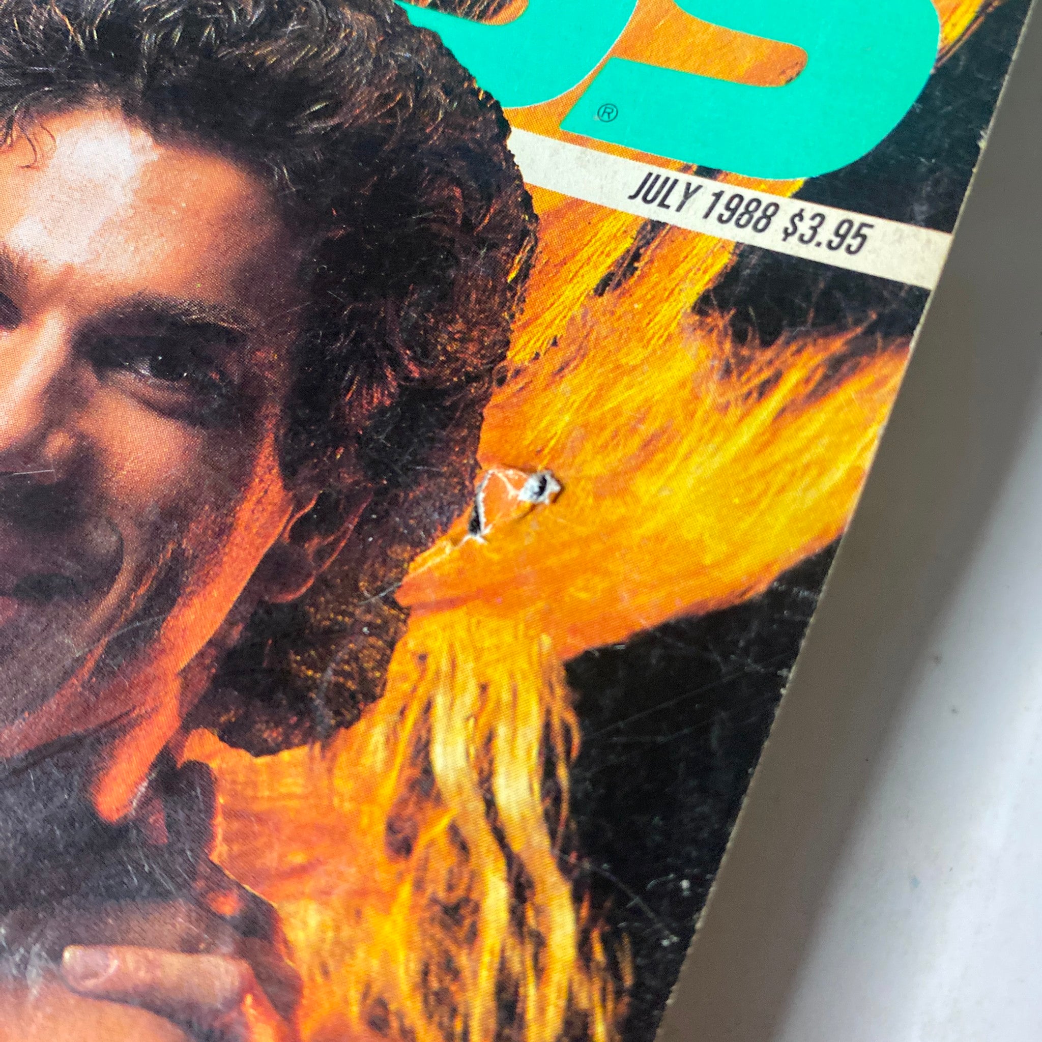 Close-up of the cover of Muscle & Fitness Magazine July 1988, highlighting Lou Ferrigno and featuring the magazine's title.