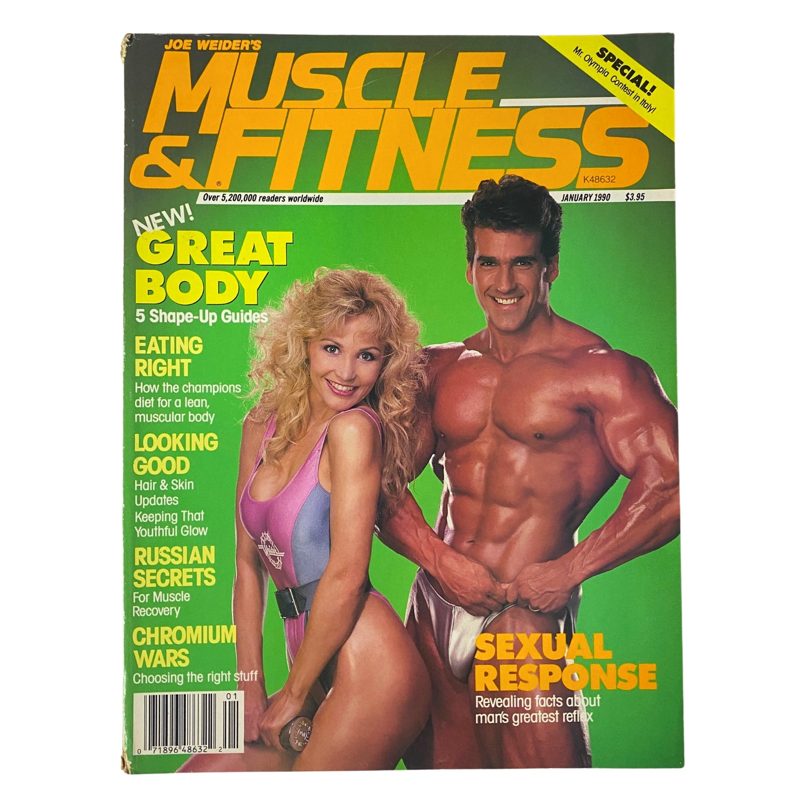 Cover of Muscle & Fitness Magazine January 1990 featuring Bob Paris and Chris Sare, highlighting fitness tips and bodybuilding insights.