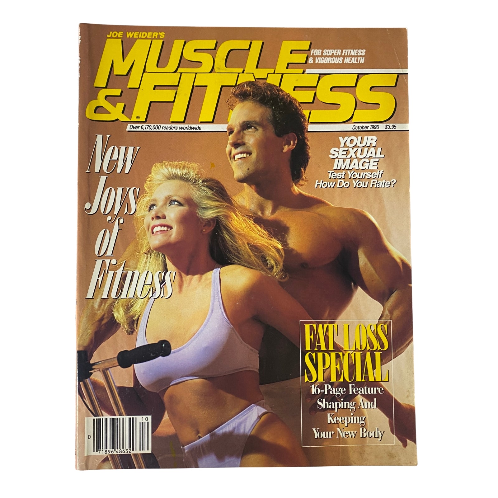Cover of Muscle & Fitness Magazine October 1990, Vol 51 No. 10 featuring Bob Paris, highlighting fitness and health with a focus on body image and fitness trends.