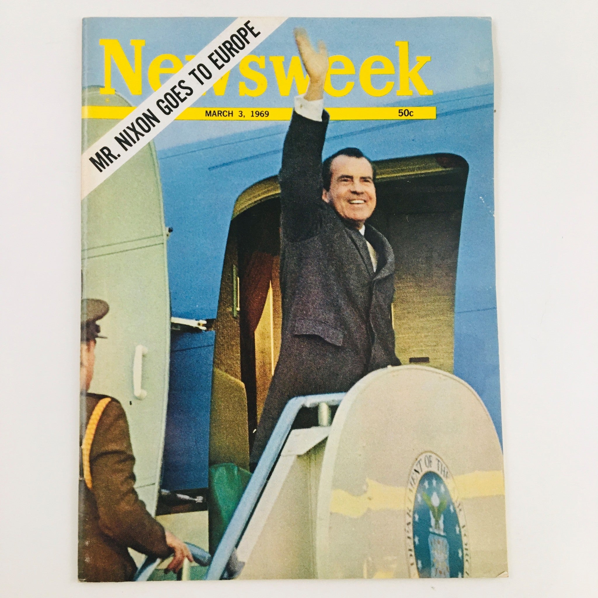 Newsweek Magazine March 3 1969 Mr. Richard Nixon Goes to Europe No Label