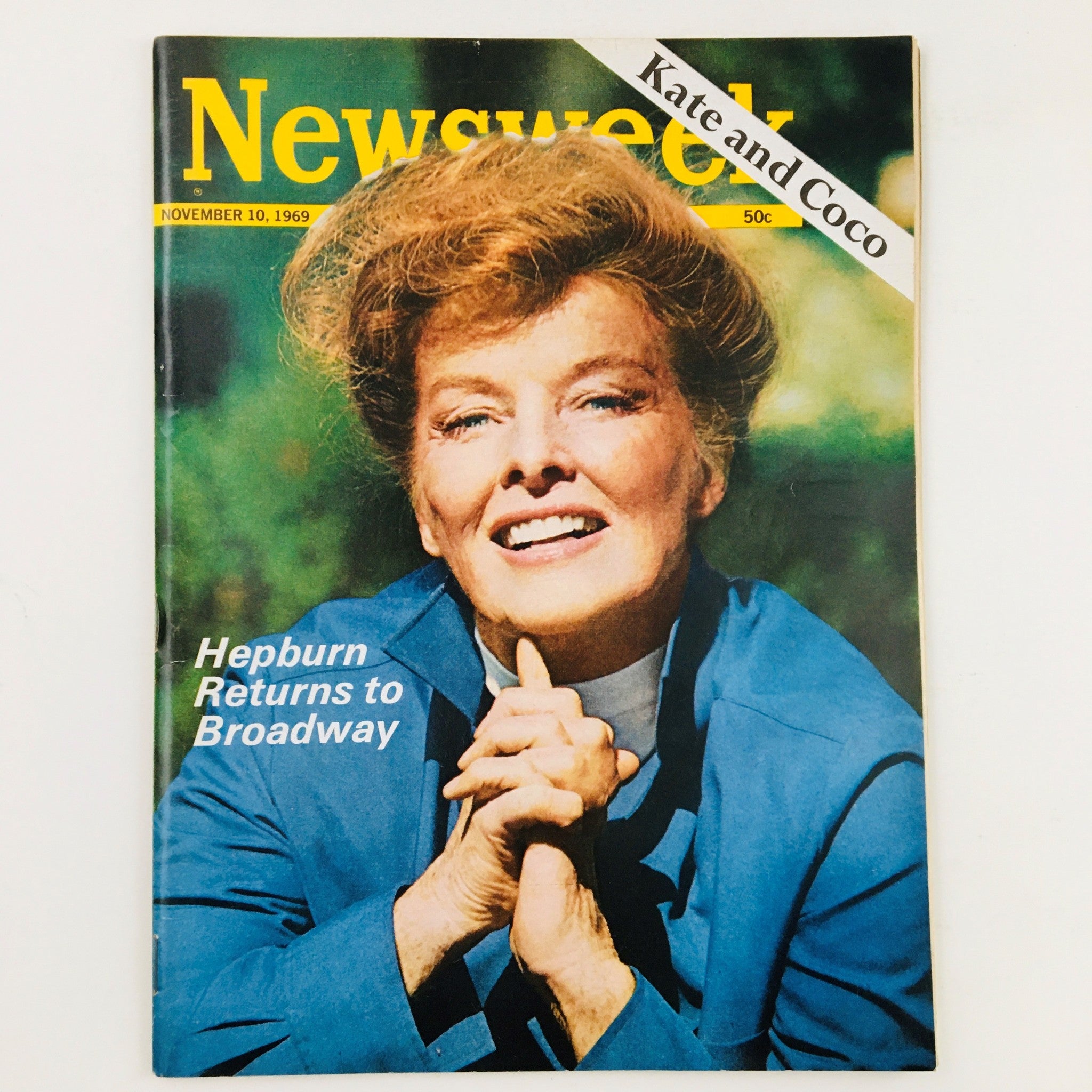 Newsweek Magazine November 10 1969 Kate Hepburn Returns To Broadway No Label