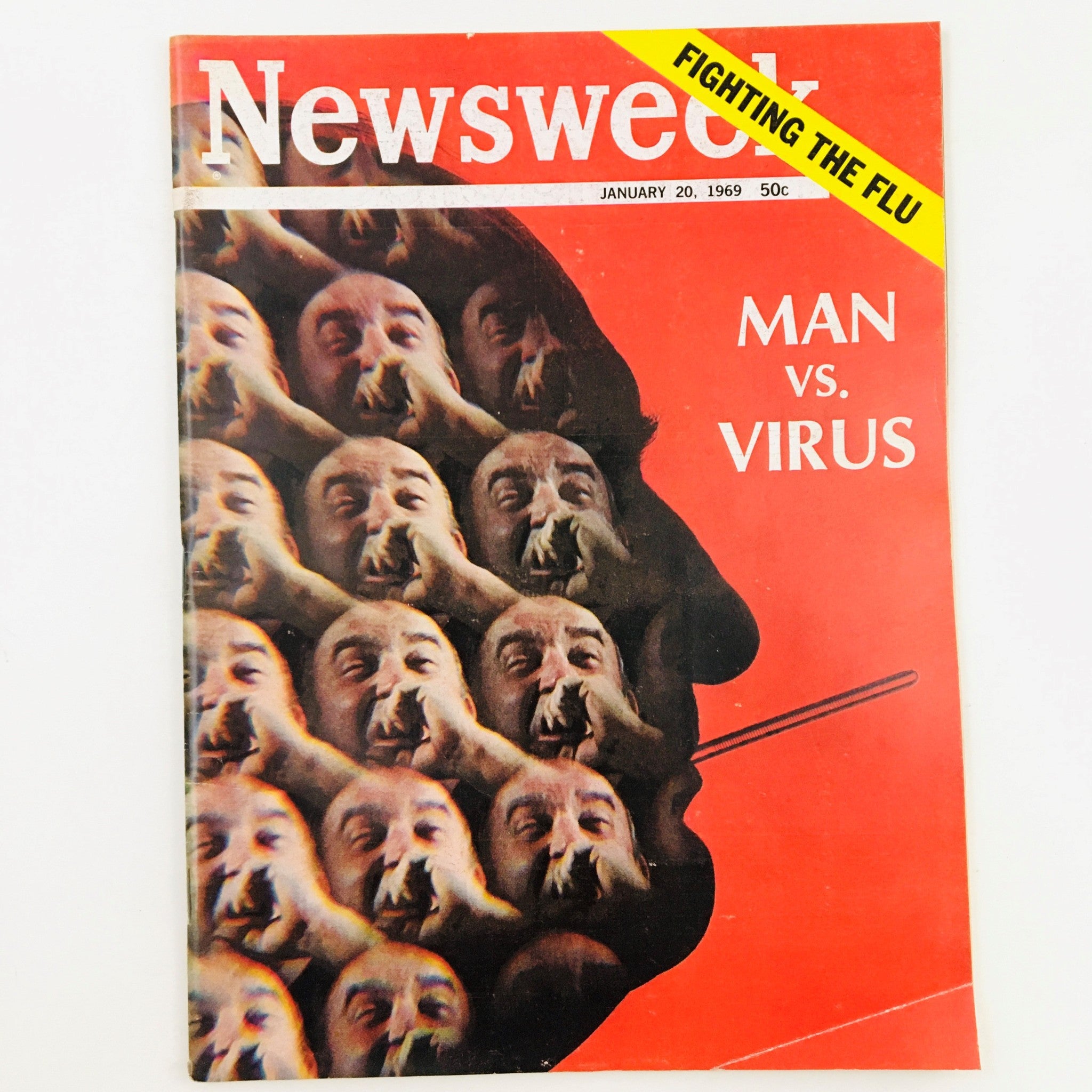 Newsweek Magazine January 20 1969 Fighting The Flu Man vs Virus No Label