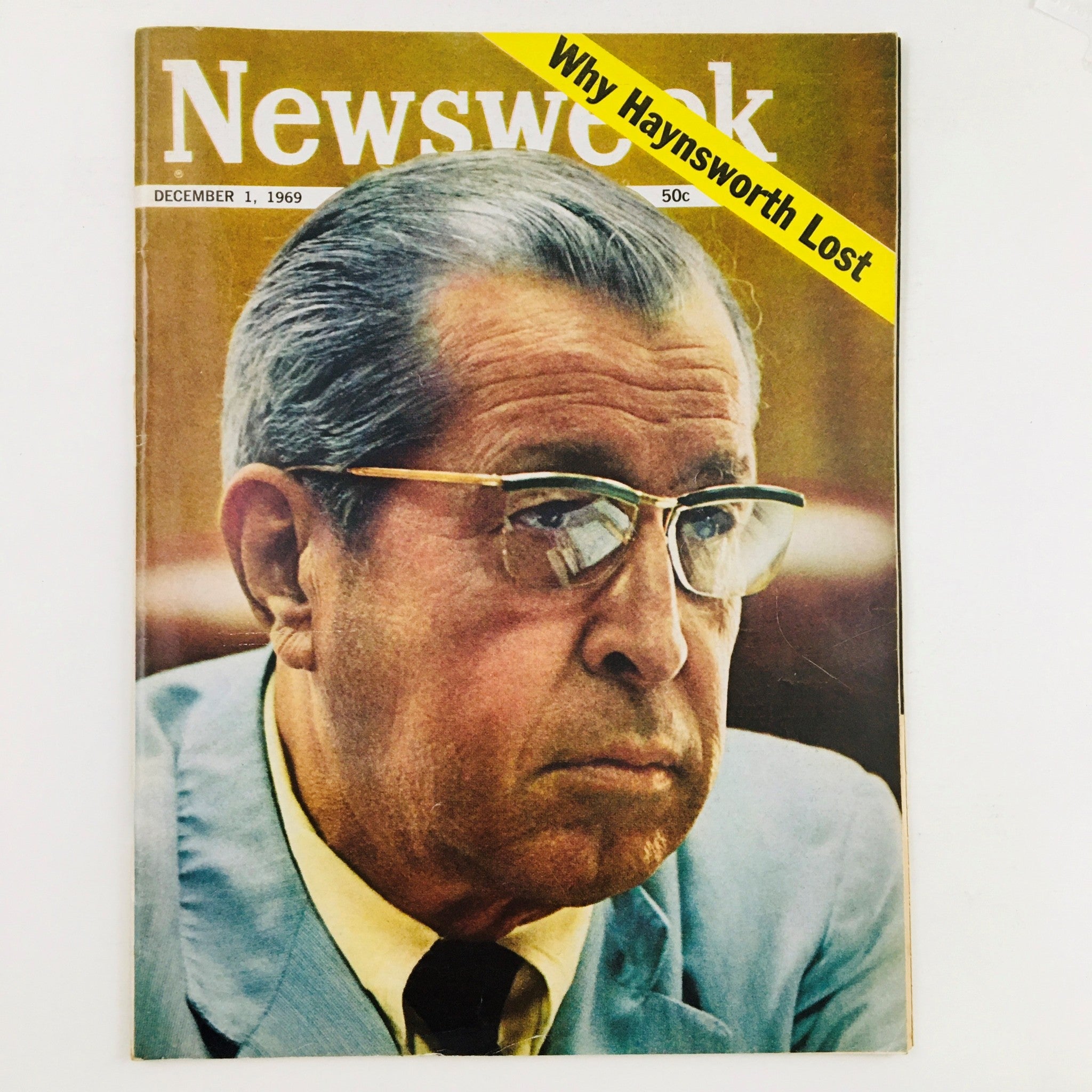 Newsweek Magazine December 1 1969 Why Clement Haynsworth Lost No Label