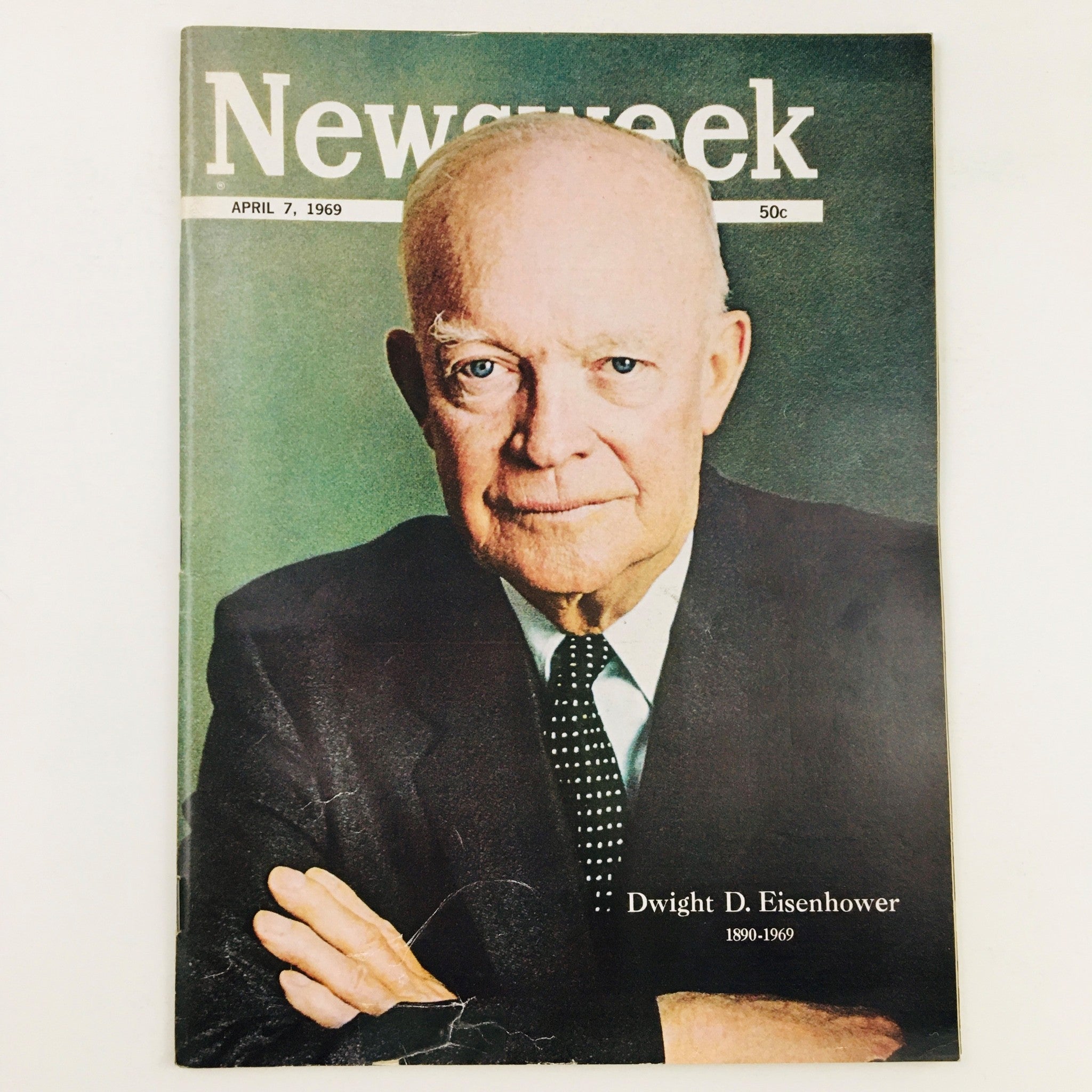 Newsweek Magazine April 7 1969 Sir Dwight D. Eisenhower 1890-1969 No Label