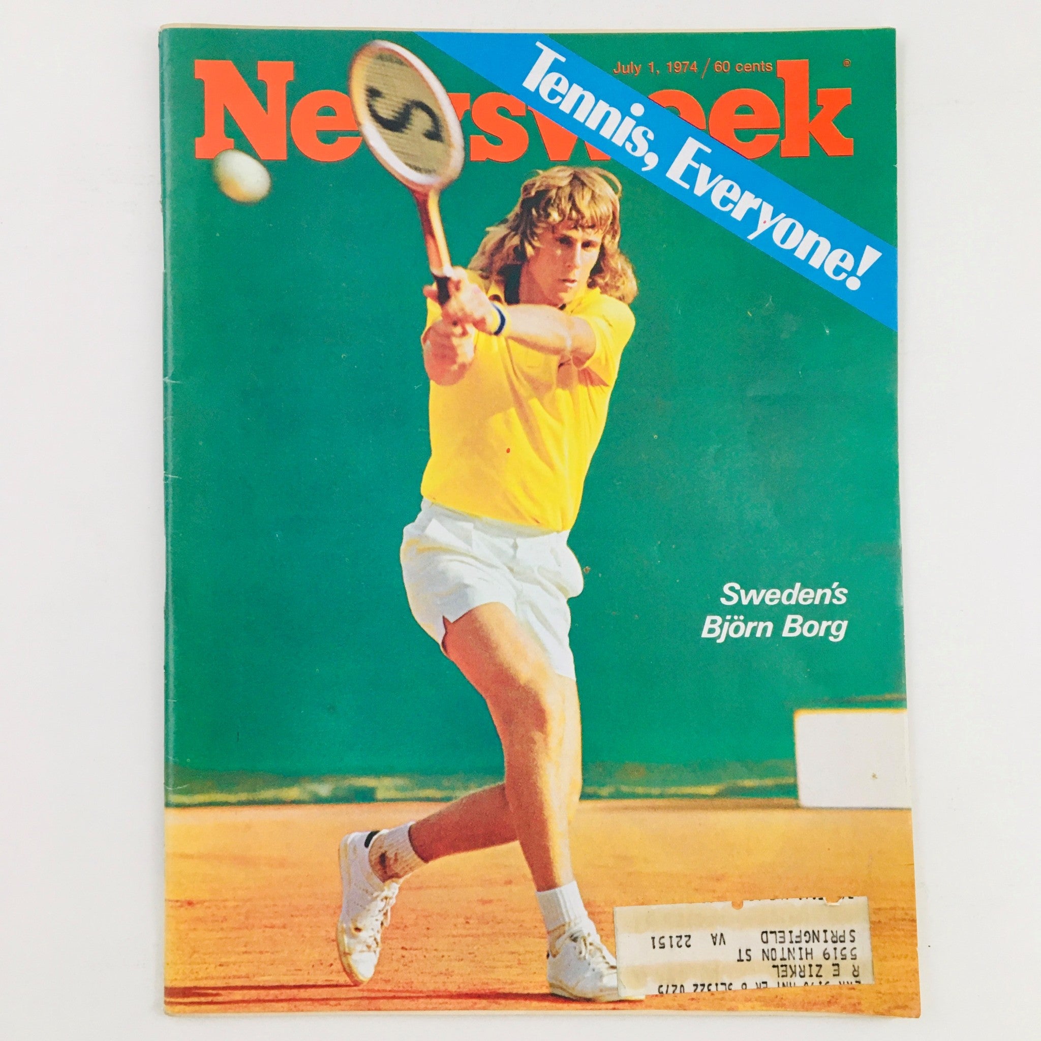 Newsweek Magazine July 1 1974 Swedish Tennis Player Björn Borg