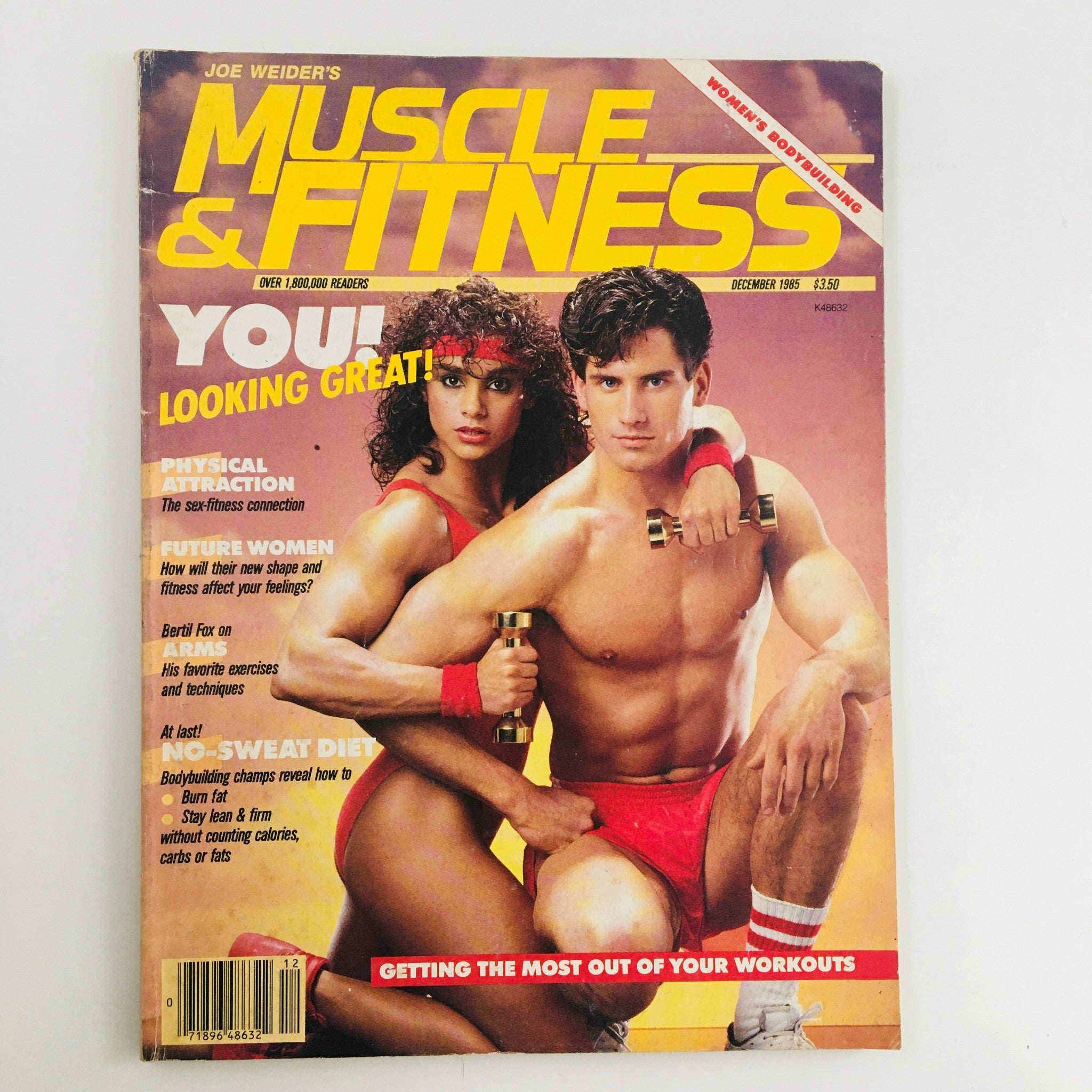 Muscle & Fitness Magazine December 1995 Gladys Portugues & Ron Ariagno No Label