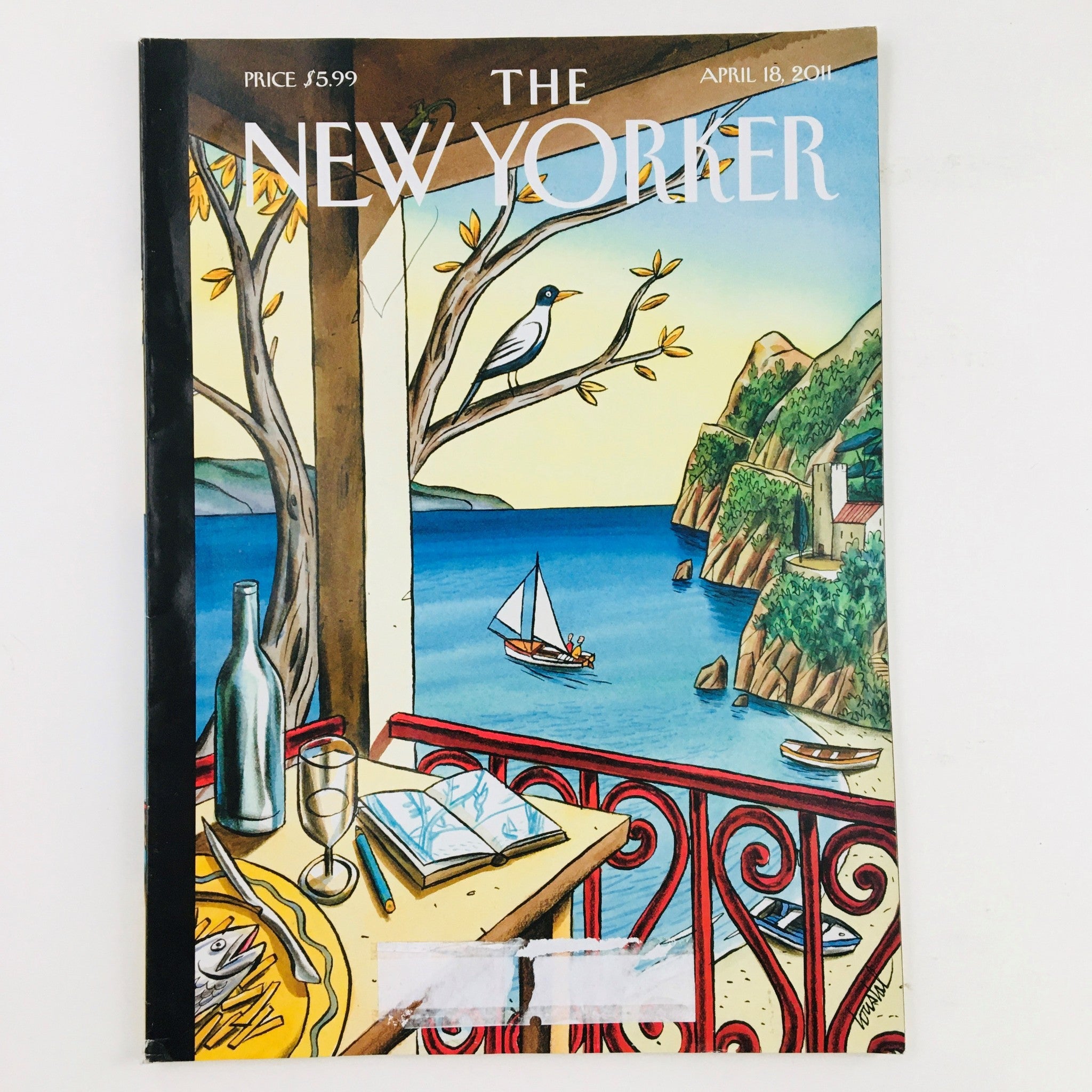 The New Yorker Magazine April 18 2011 Theme Cover by Jacques de Loustal