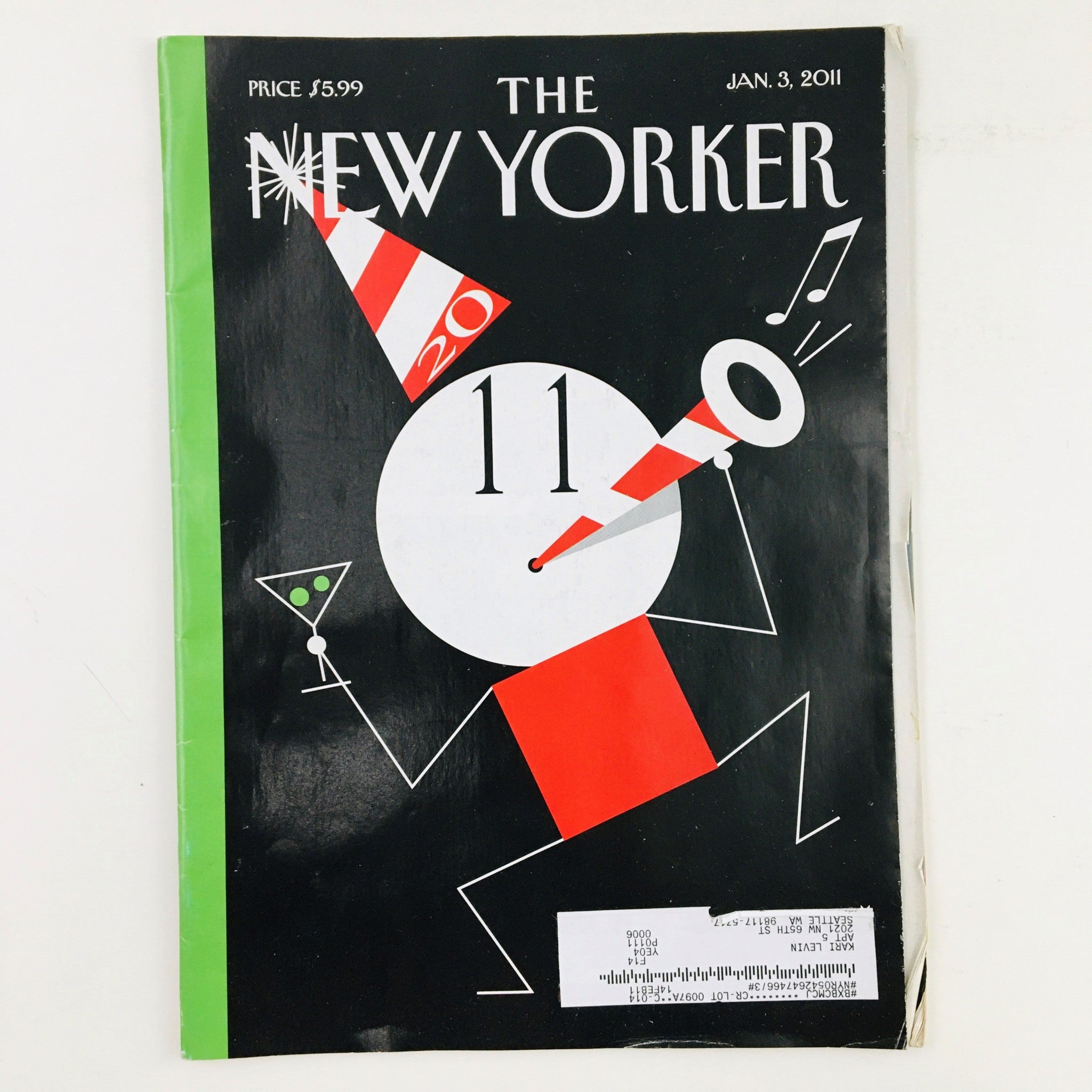 The New Yorker Magazine January 3 2011 Theme Happy New Decade by Richard McGuire