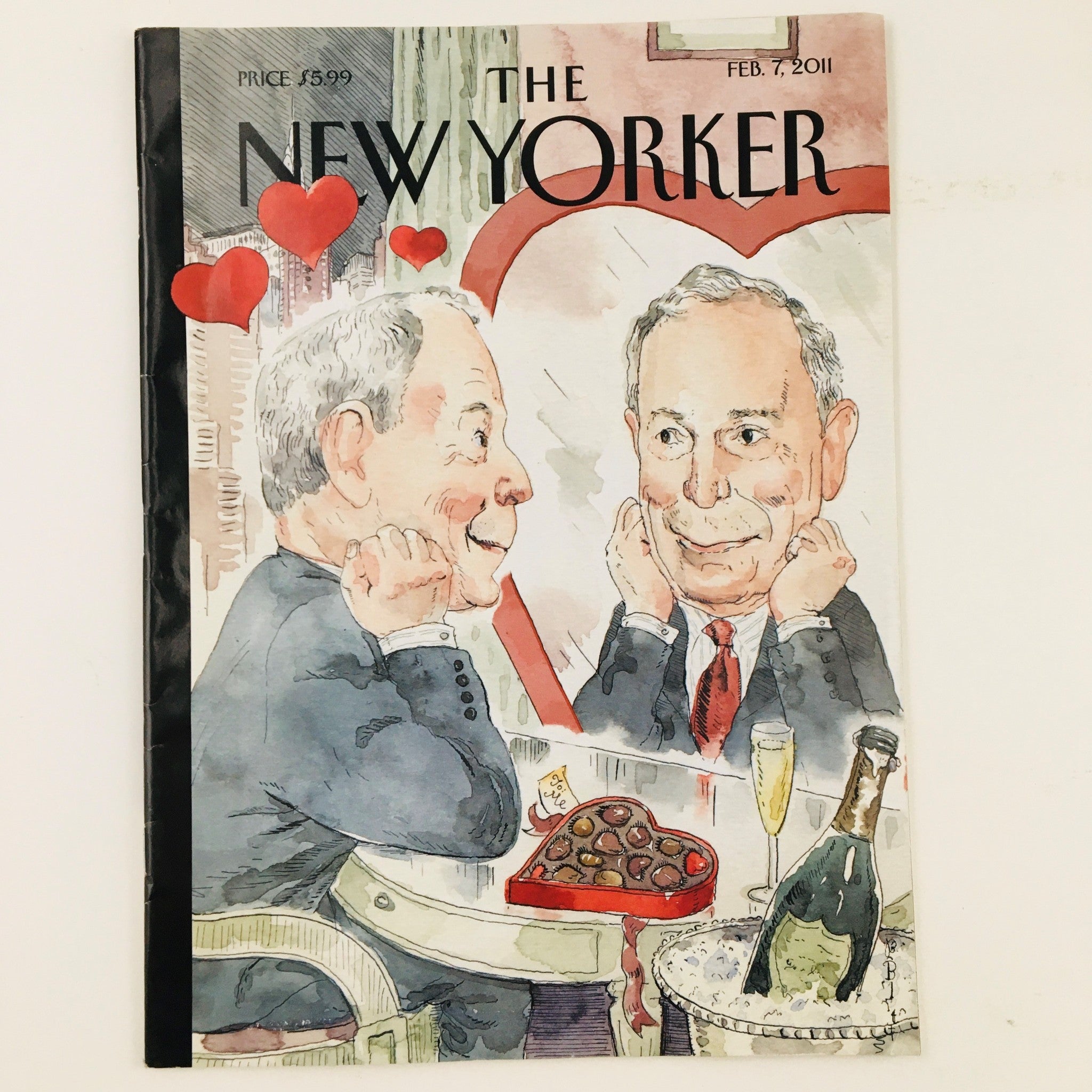 The New Yorker Magazine February 7 2011 Cover Bloom in Love by Barry Blitt