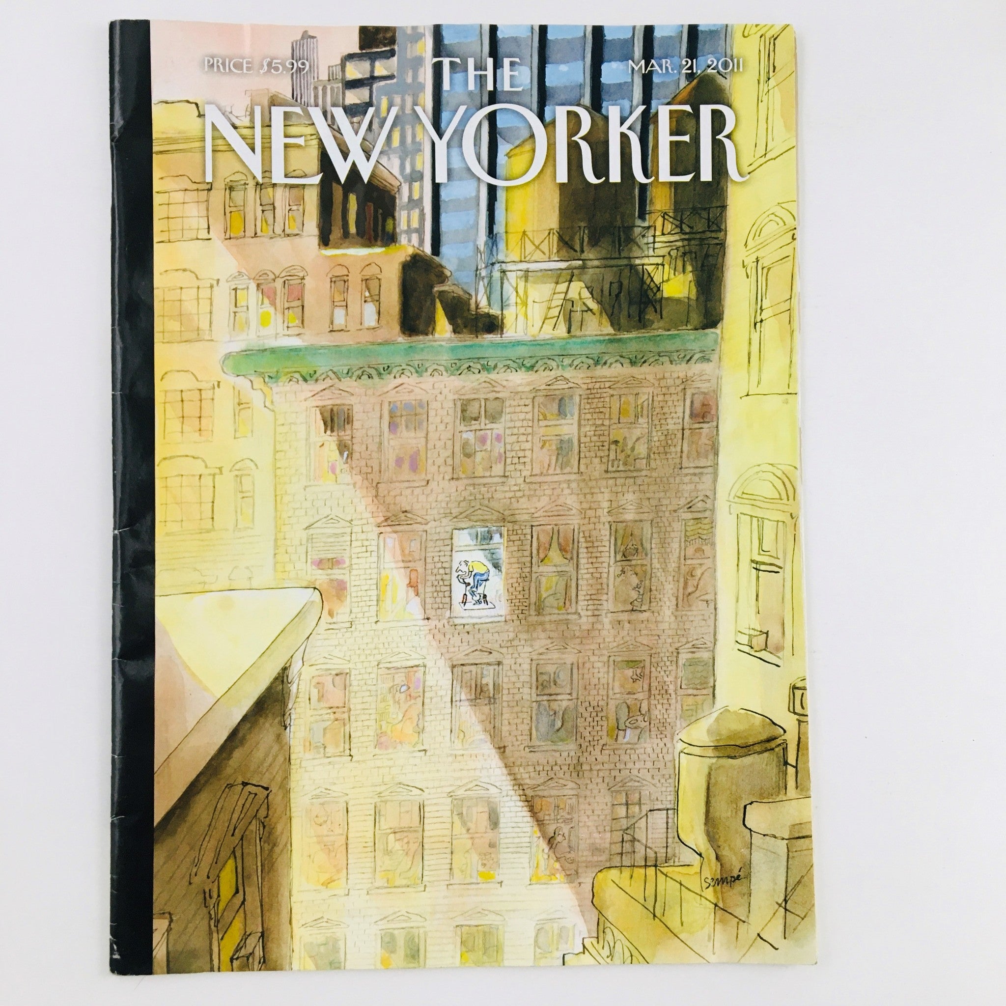 The New Yorker Magazine March 21 2011 On His Way Theme by Jean-Jacques Sempé