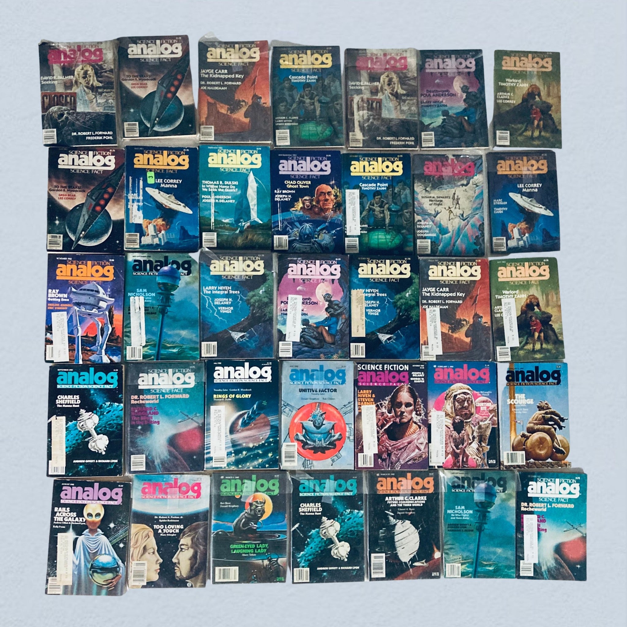 VTG Analog Science Fiction and Fact Magazine Lot of 153 1980s