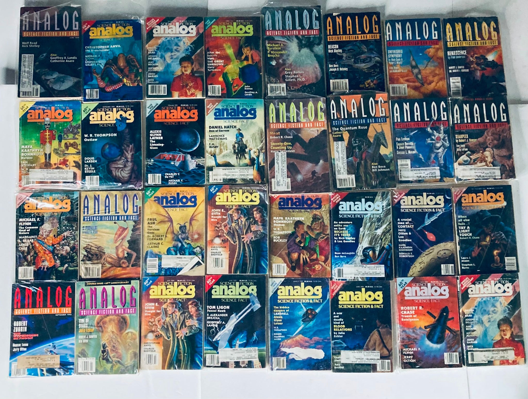 VTG Analog Science Fiction and Fact Magazine Lot of 76 1990s