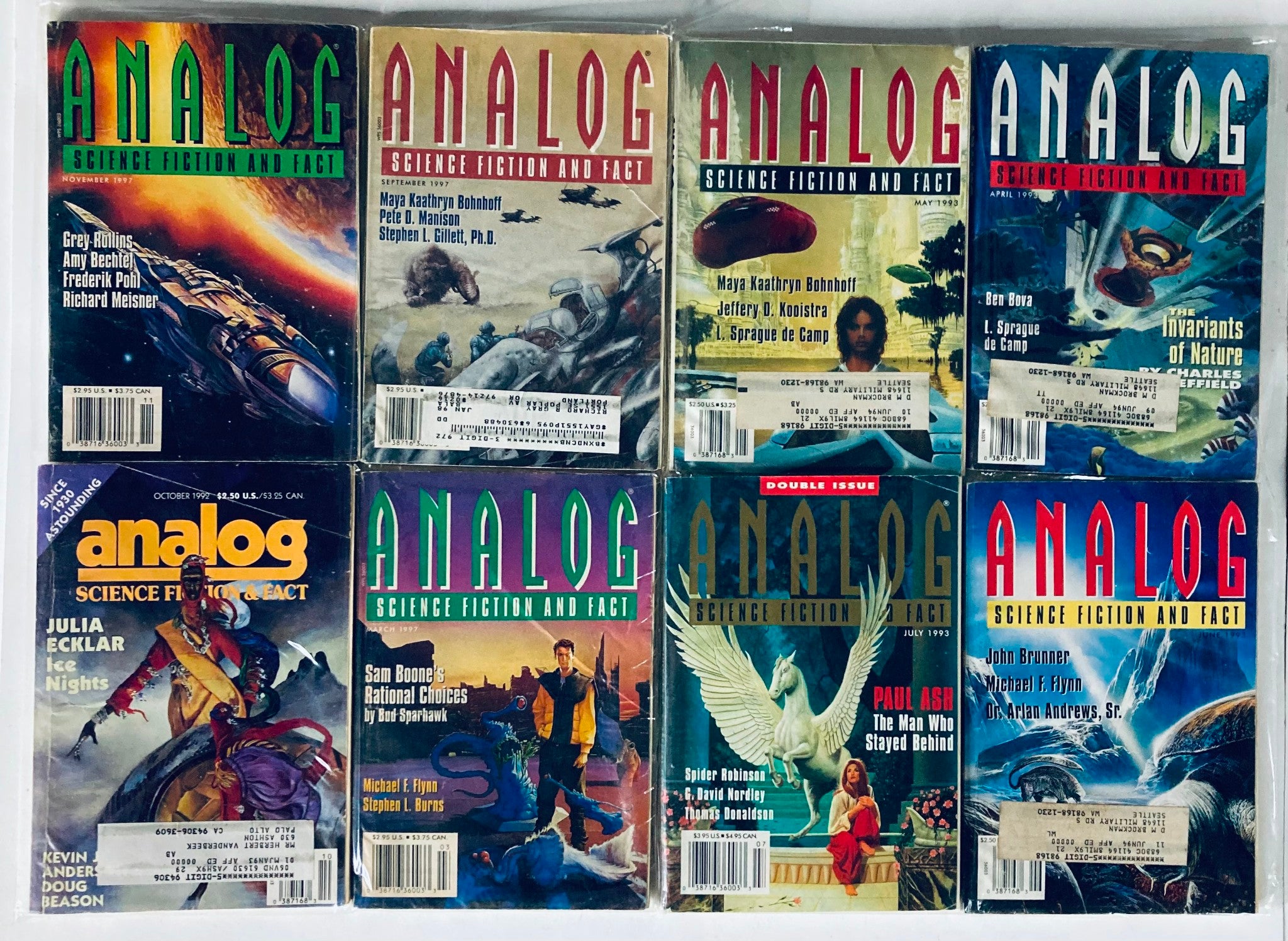 VTG Analog Science Fiction and Fact Magazine Lot of 76 1990s