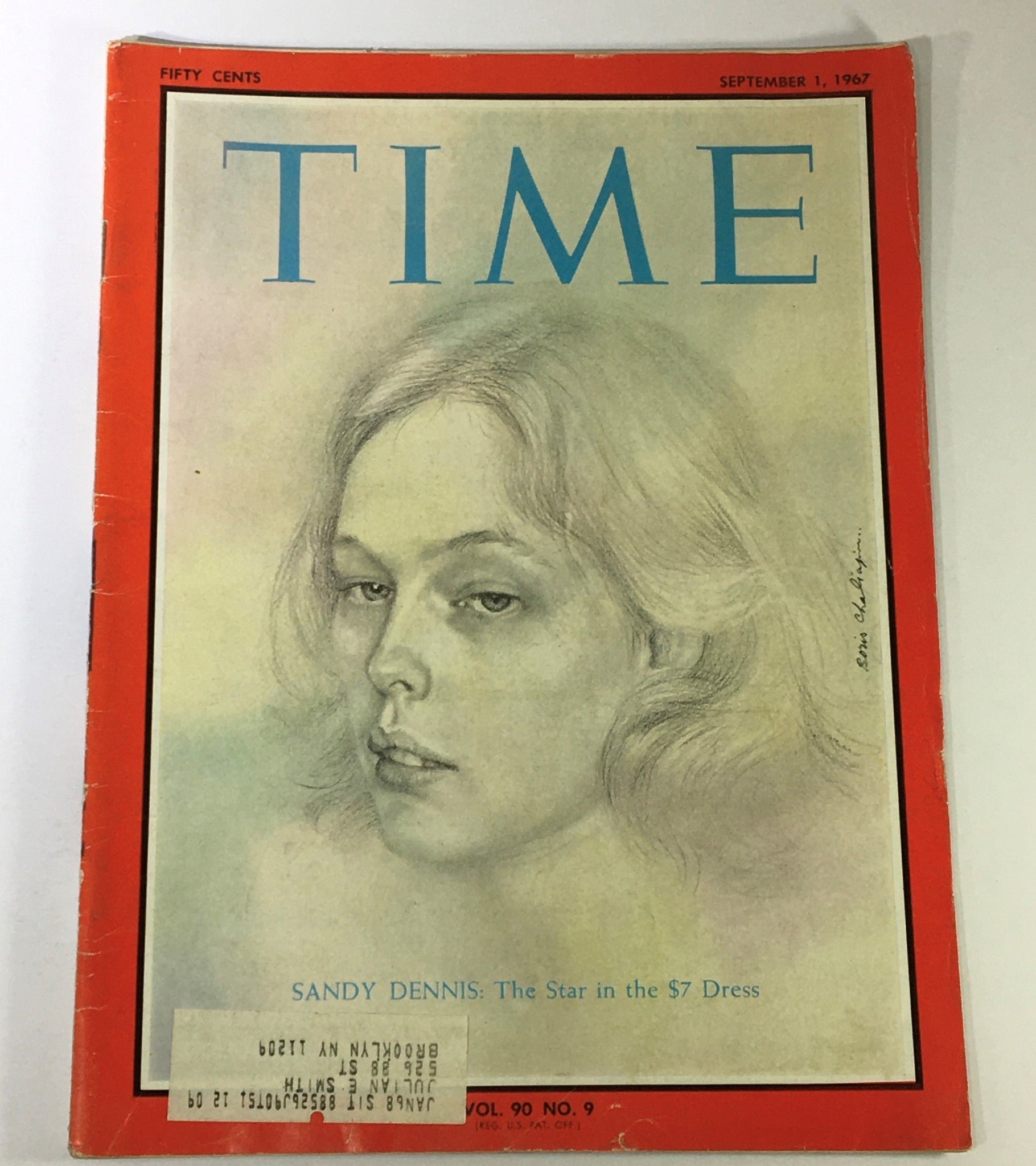 VTG Time Magazine September 1 1967 - Sandy Dennis The Star in the $7 Dress