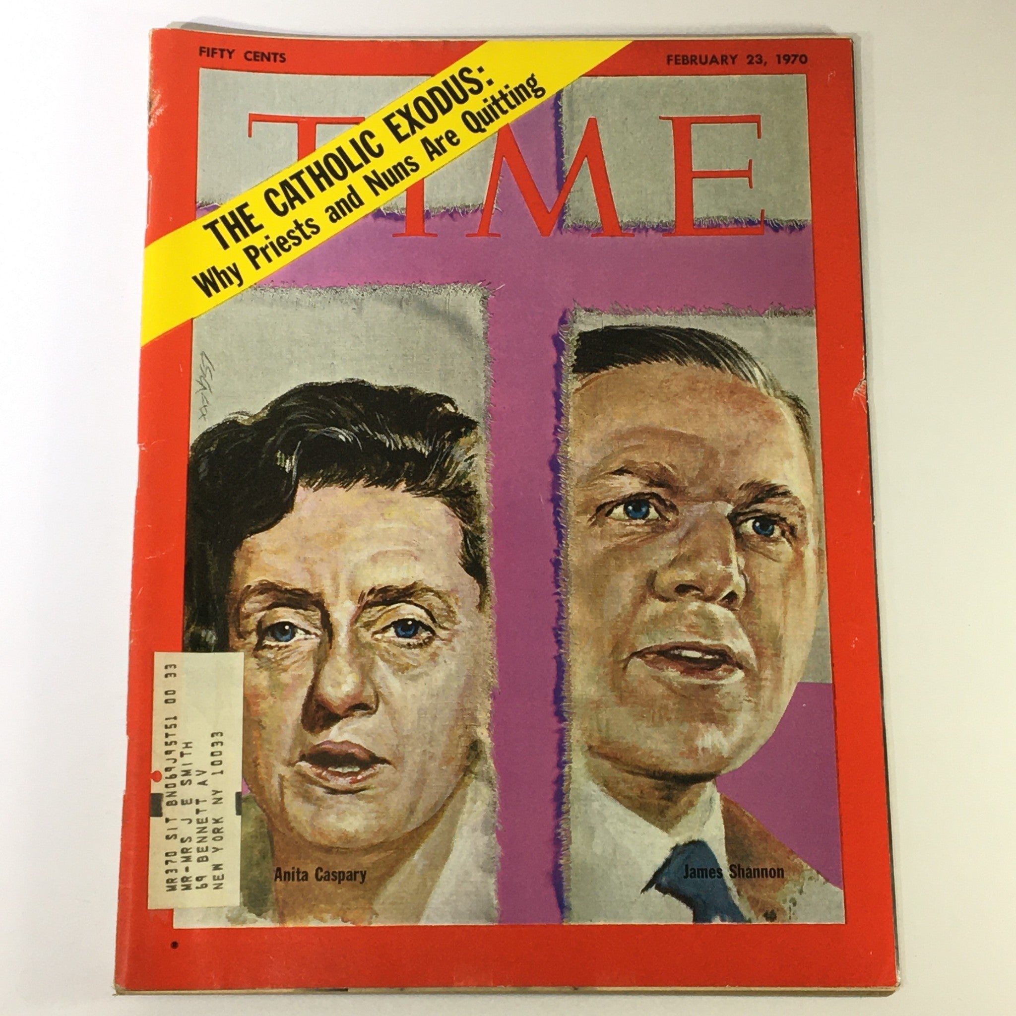 VTG Time Magazine February 23 1970 - Anita Caspary & James Shannon