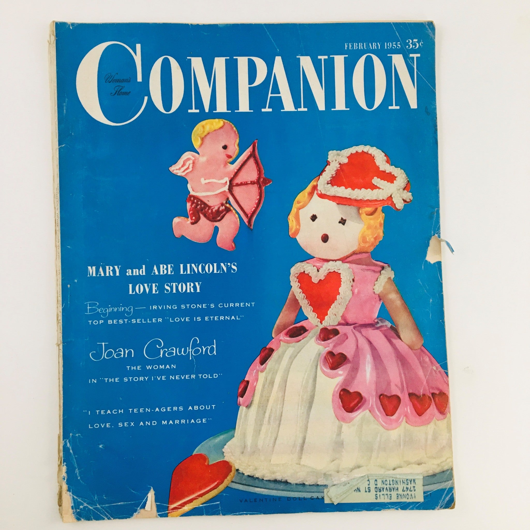 Woman's Home Companion February 1955 The Mary and Abe Lincoln's Love Story