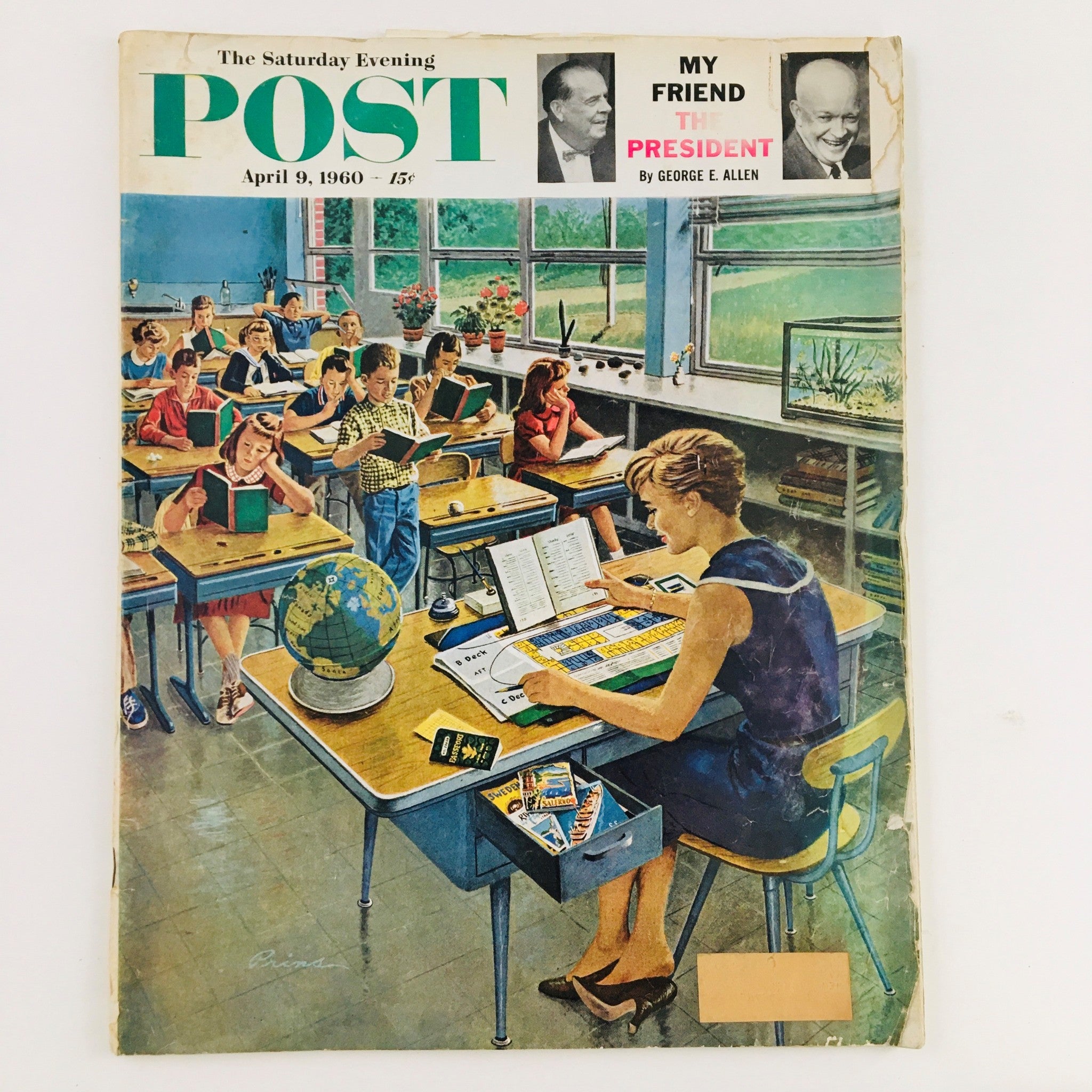 The Saturday Evening Post April 9 1960 Dwight Eisenhower My Friend The President