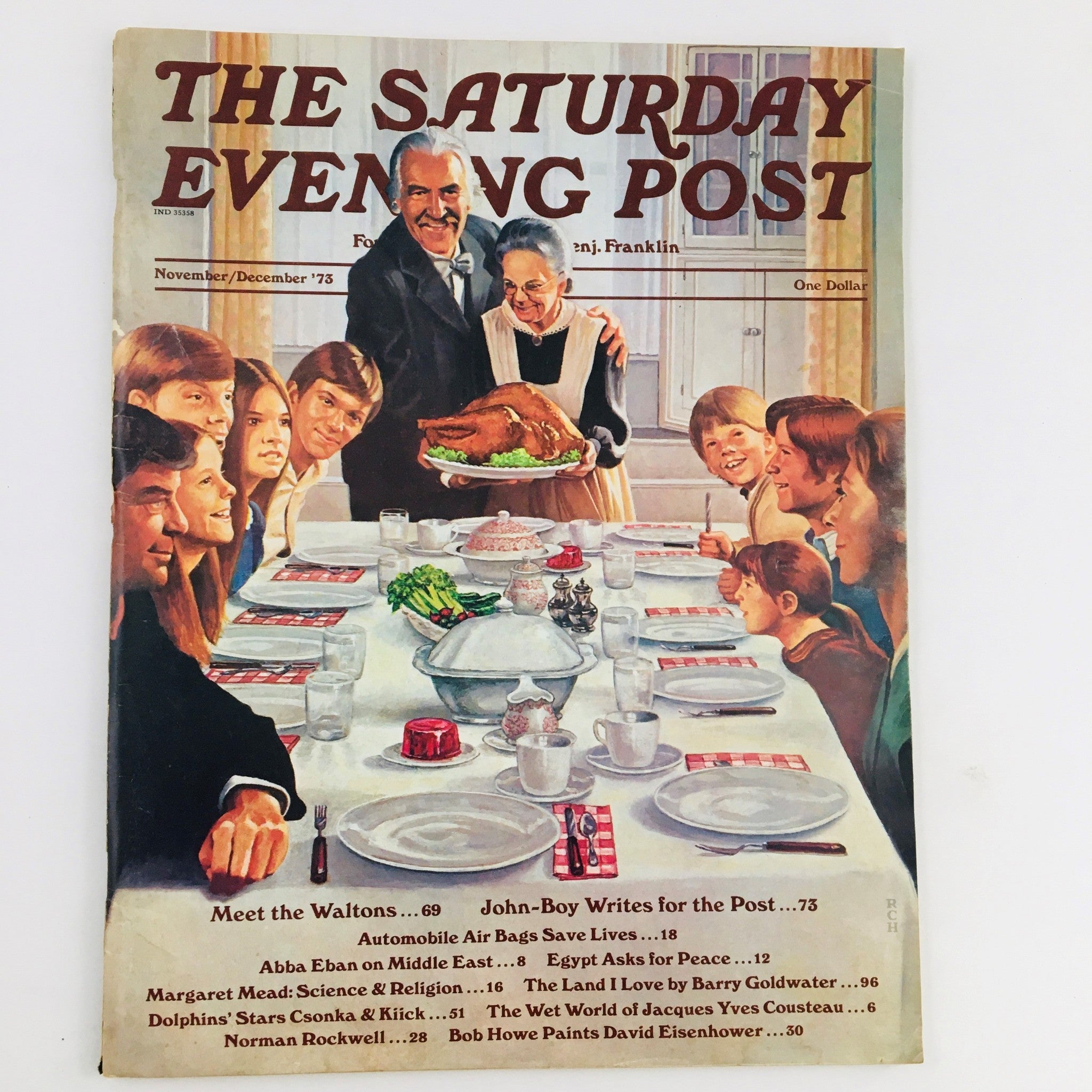 The Saturday Evening Post November 1973 Abba Eban on Middle East No Label