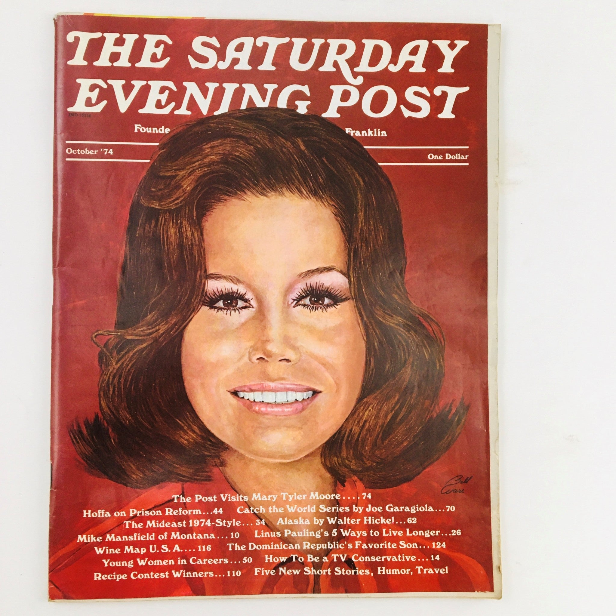 The Saturday Evening Post October 1974 We Visit Mary Tyler Moore No Label